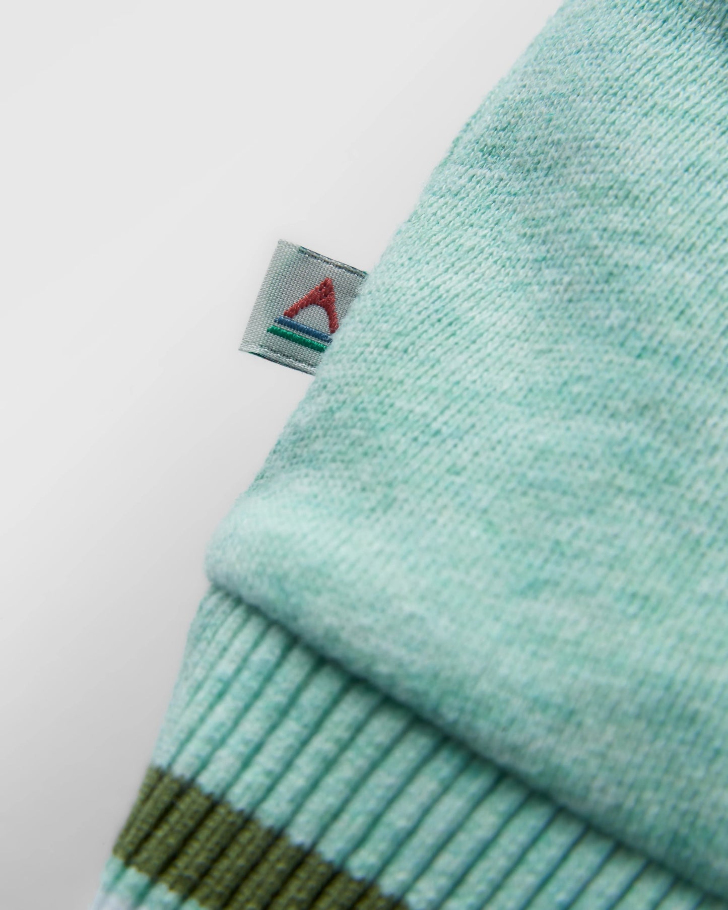 Fade Organic Cotton Sweatshirt - Aqua Marl
