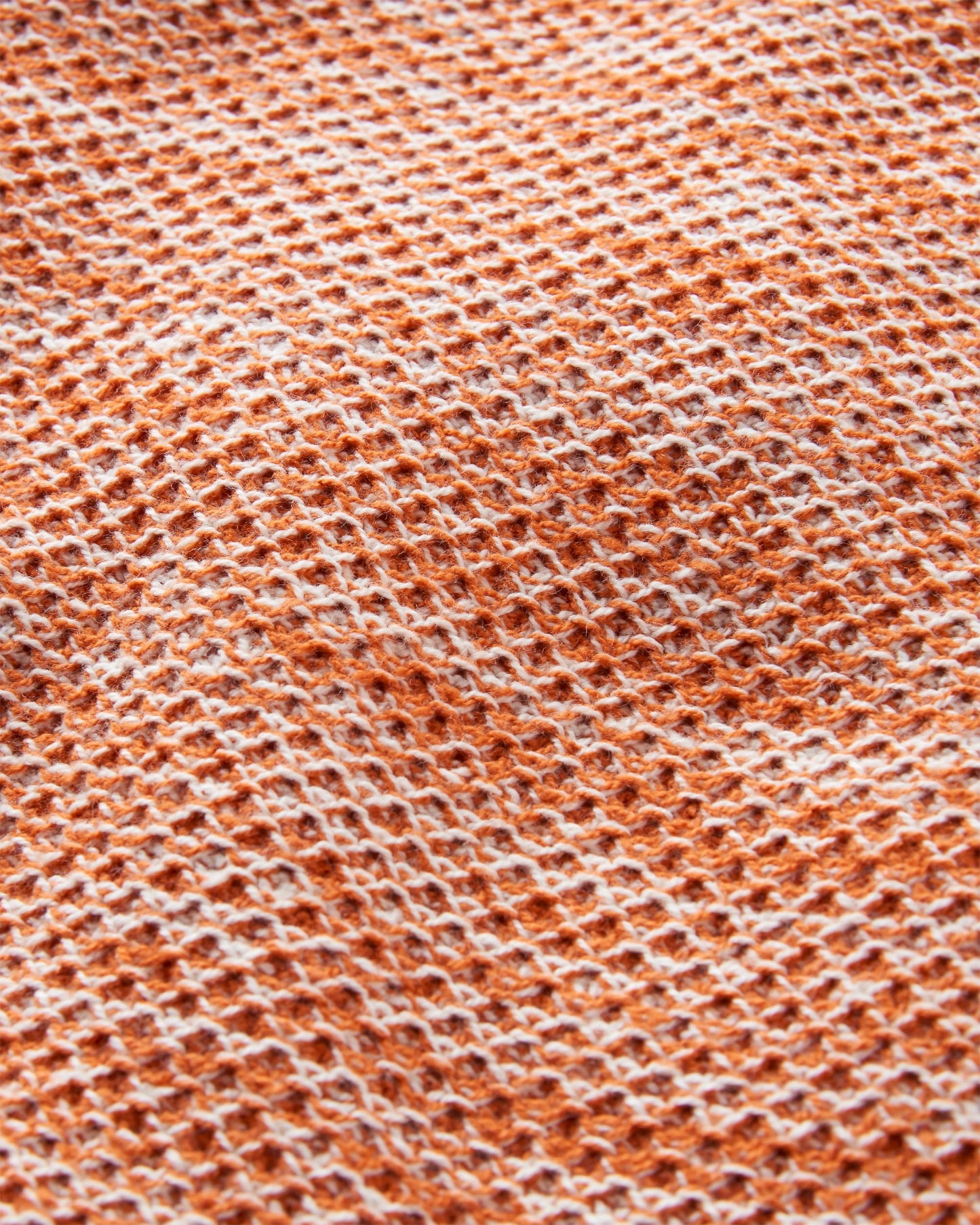 Shore Organic Cotton Knit Jumper - Sunset Orange