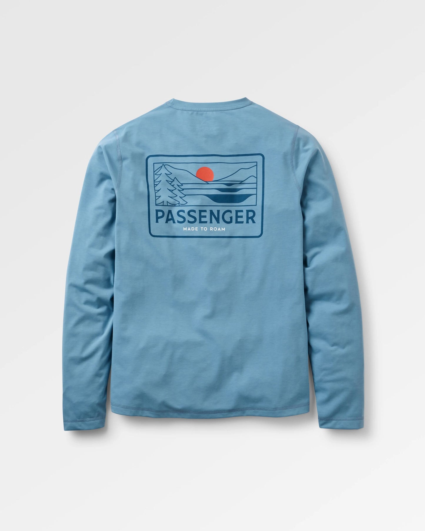 Roamscreen UPF50 LS T-Shirt - Faded Denim - Flatlay