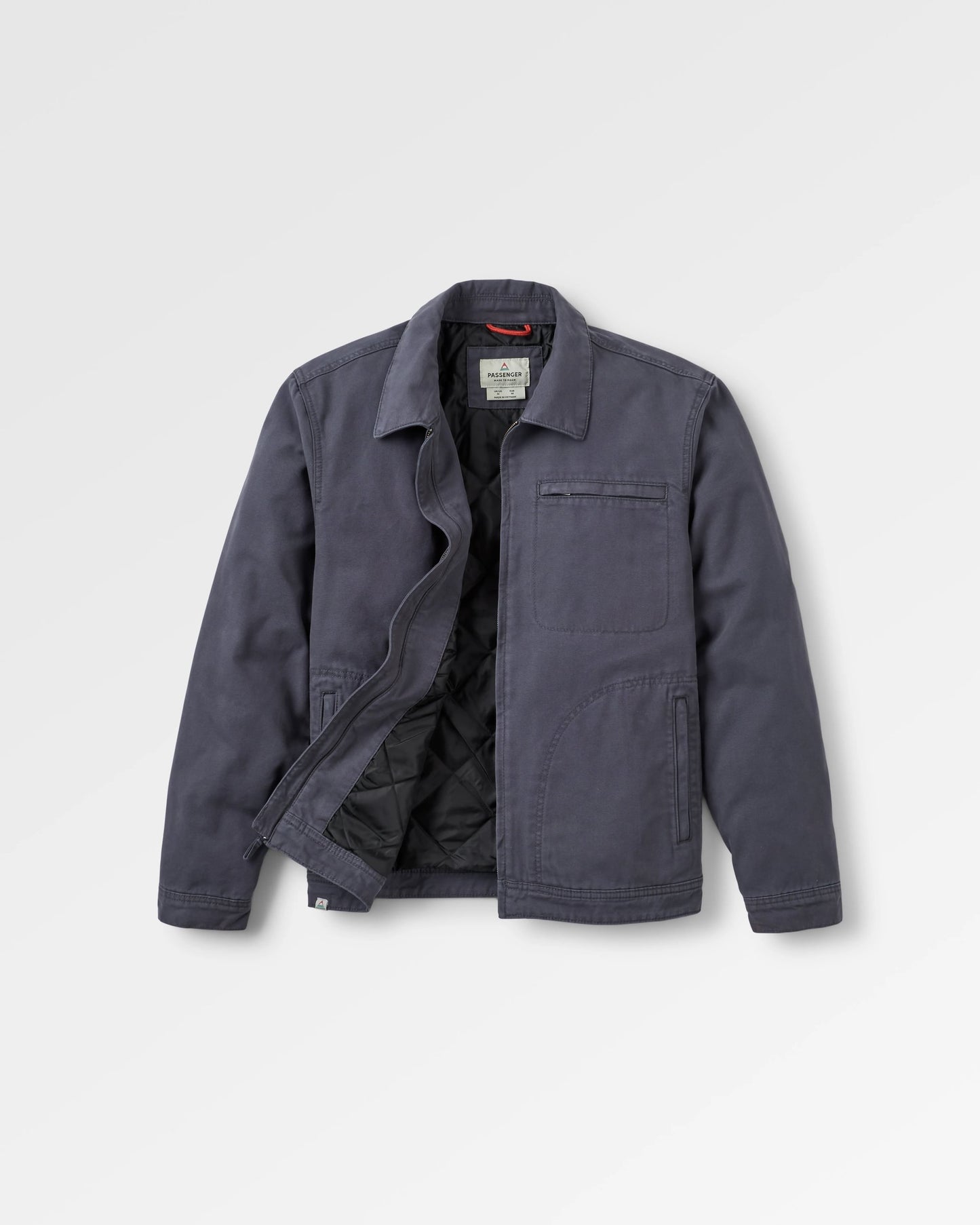 Taylor Quilted Jacket - Charcoal - Flatlay