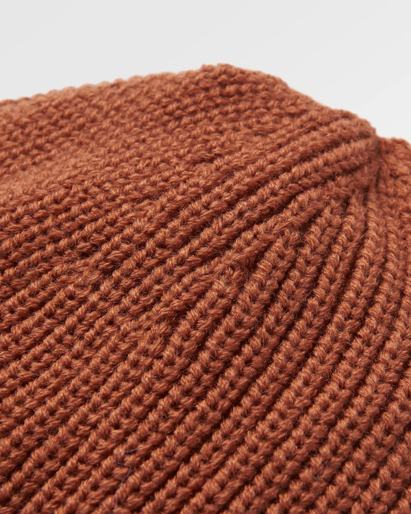 Compass Recycled Beanie - Baked Clay - Flatlay