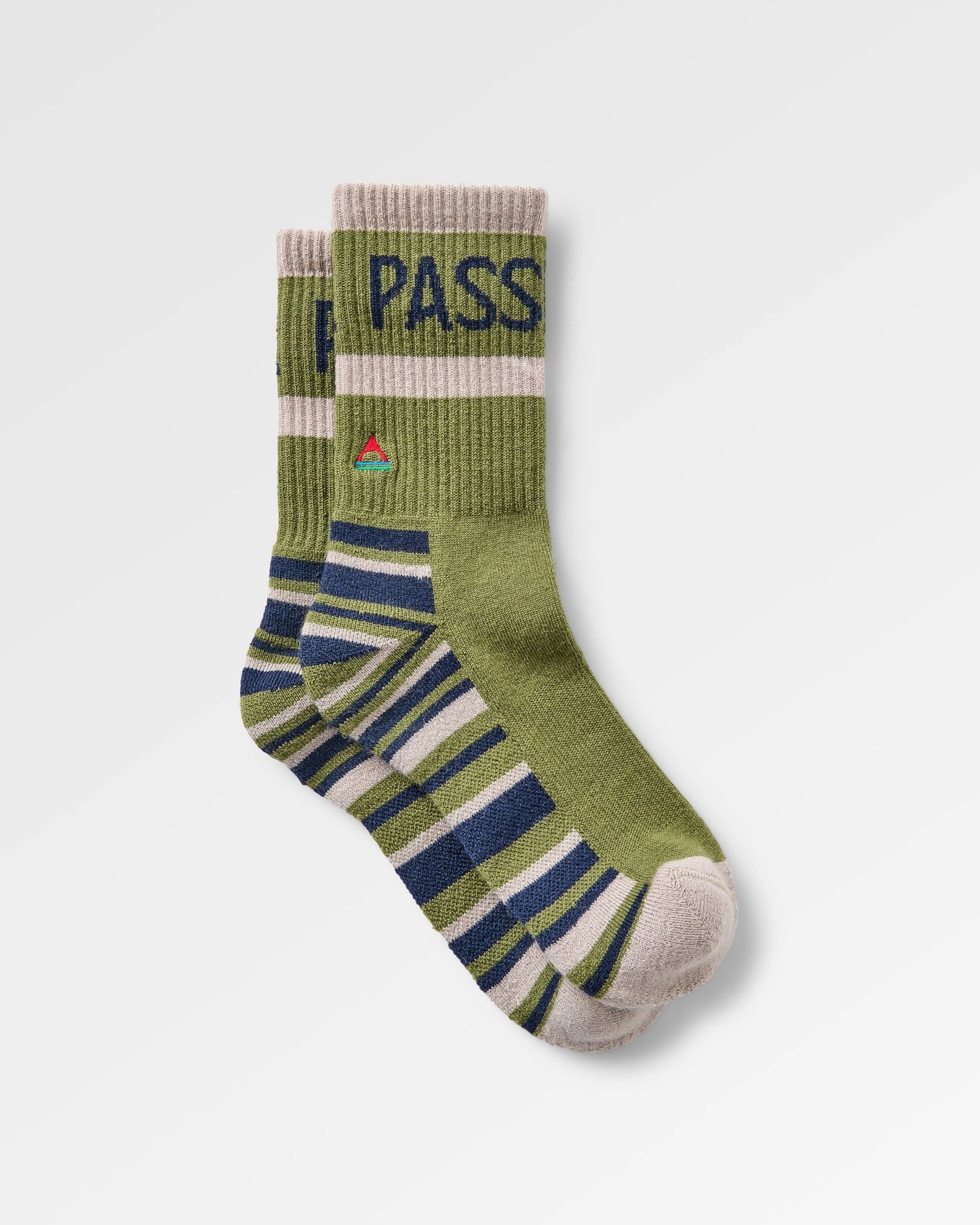 Tahoma Active Socks - Khaki - Flatlay