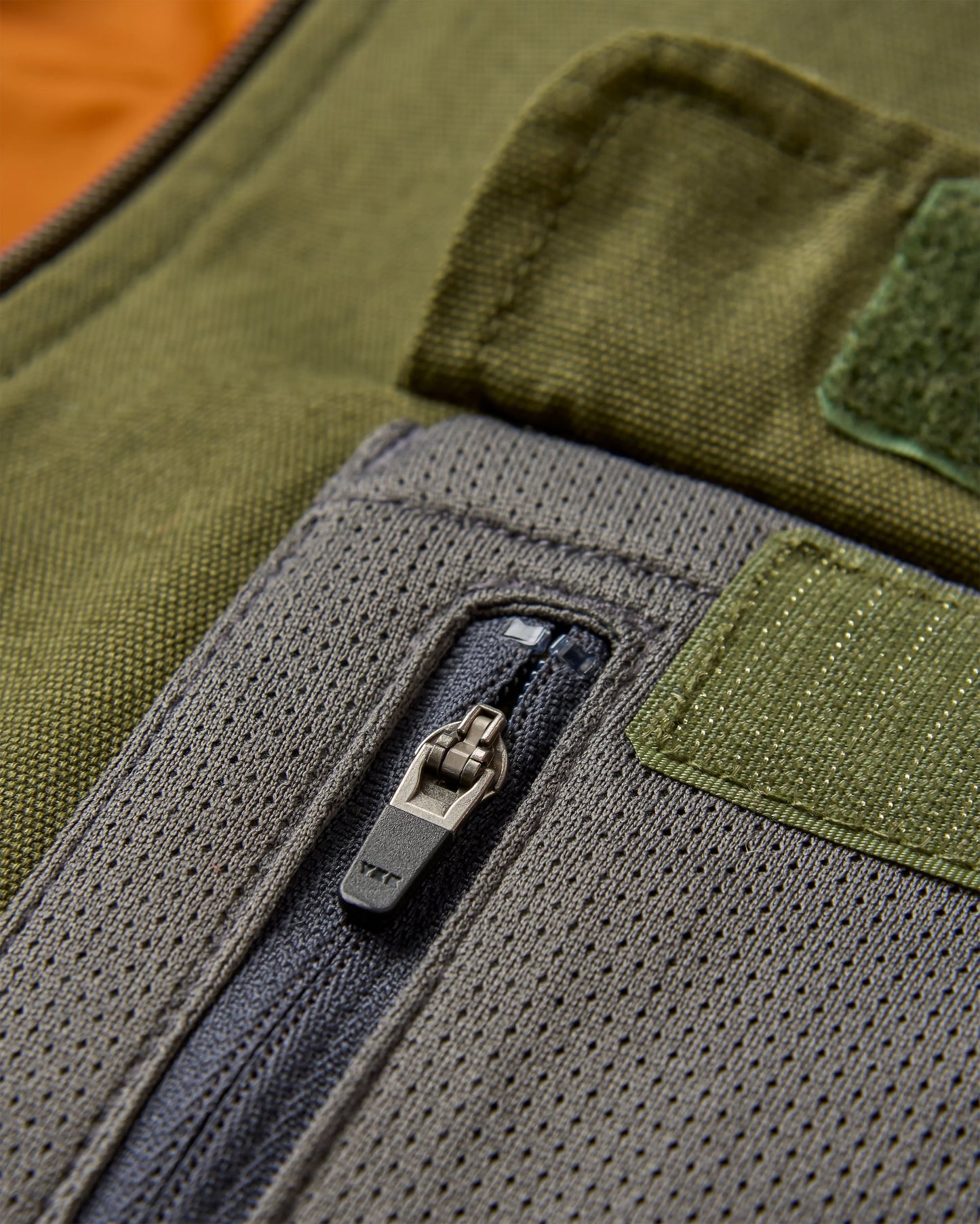 Explorers Organic Cotton Canvas Vest - Khaki - Flatlay