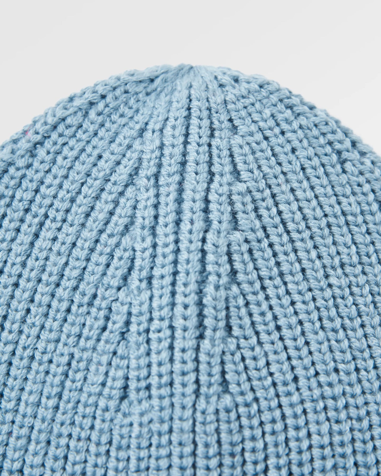Compass Recycled Beanie - Ice Blue - Flatlay