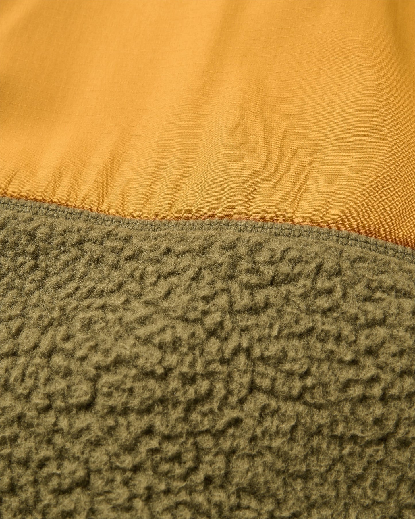 Offgrid Recycled Sherpa Fleece Vest - Dark Olive - Flatlay