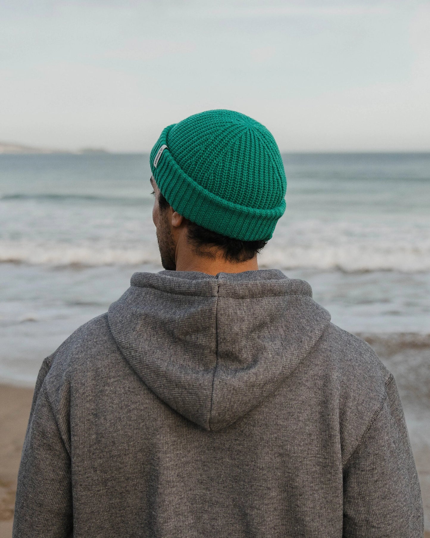 Heritage Textured Relaxed Fit Hoodie - Charcoal - Lifestyle