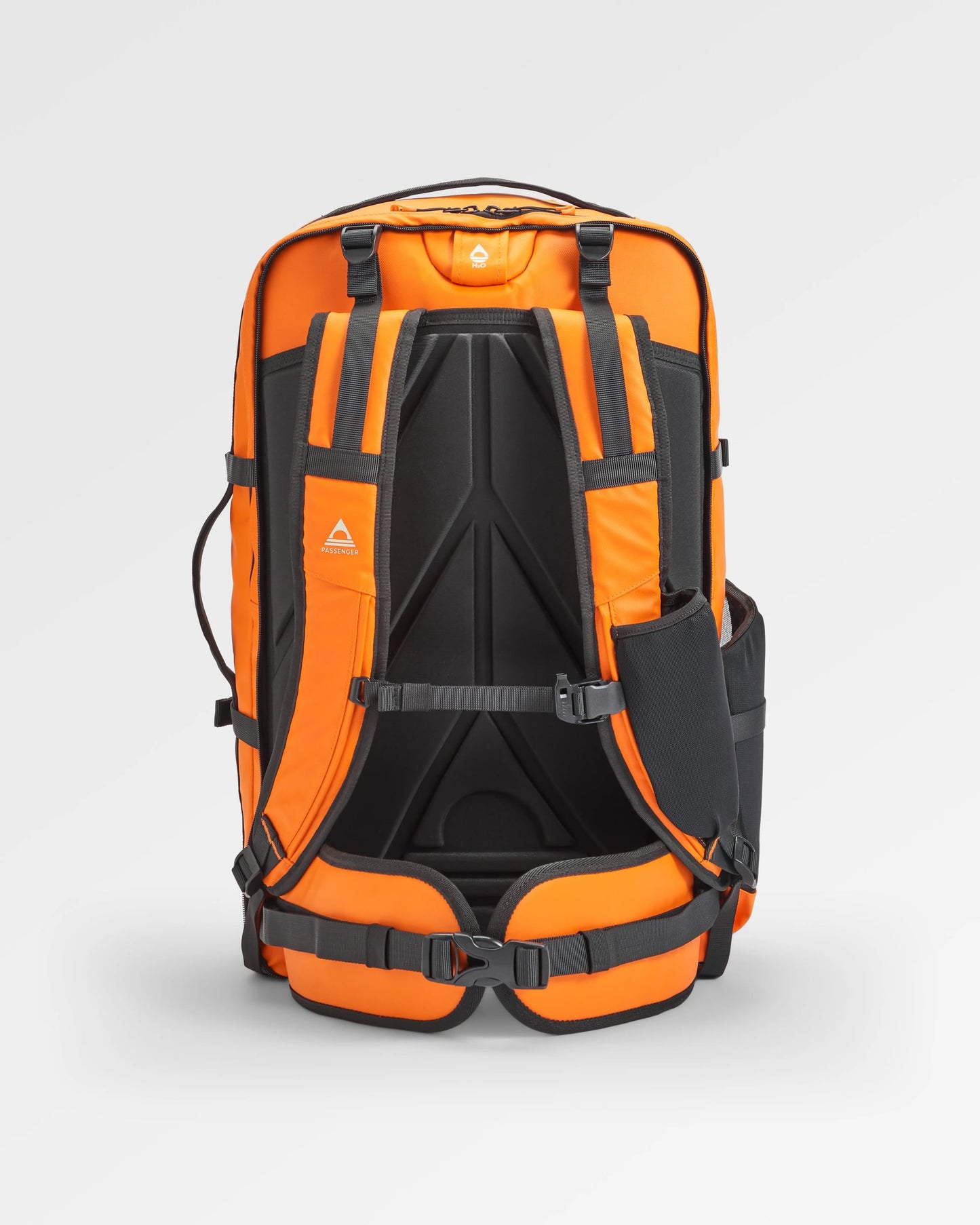 Atlas Recycled Backpack Duffel - Sunrise Orange - Flatlay