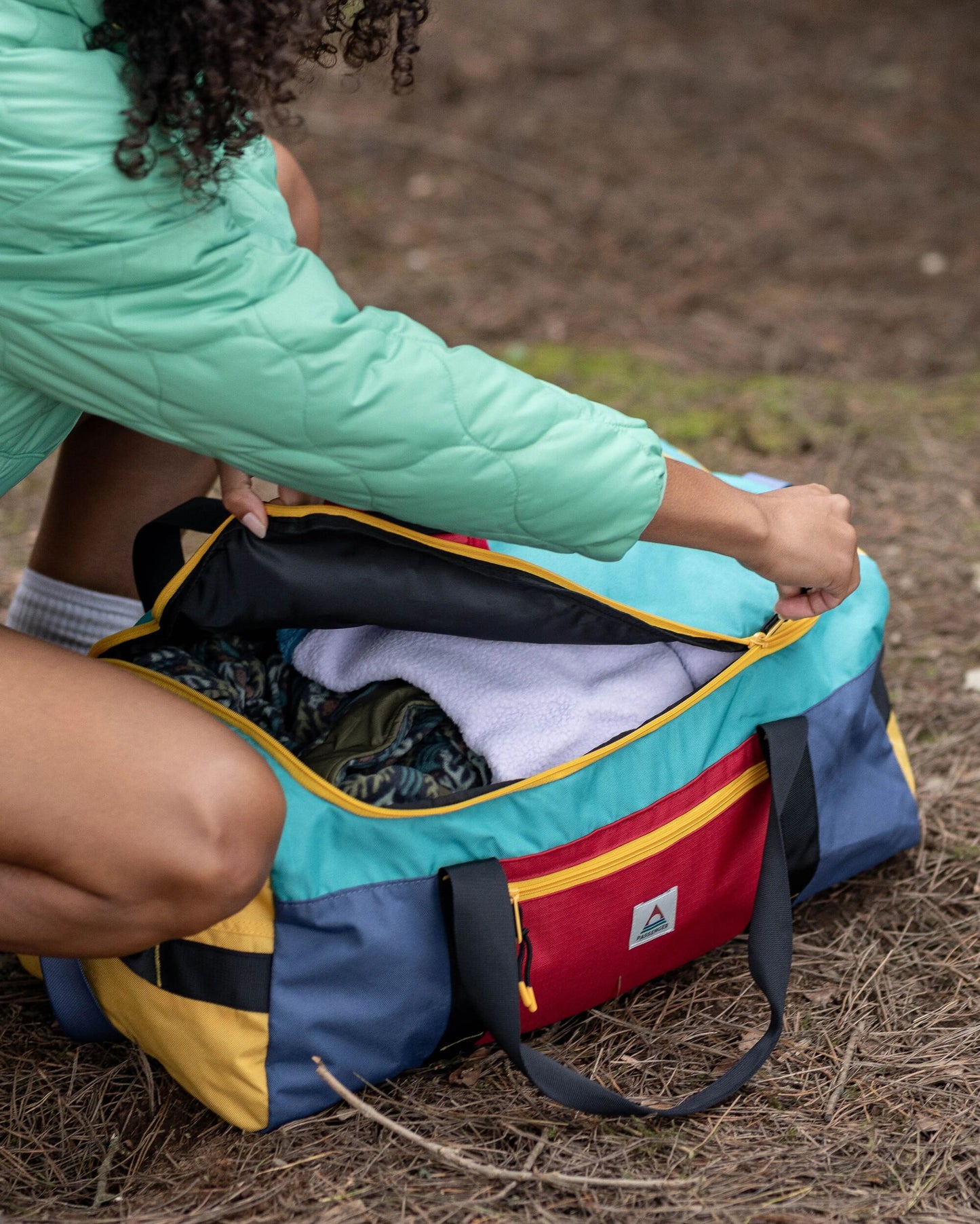 Boondocker Recycled 30L Duffel - Multi Primary - Lifestyle - Female