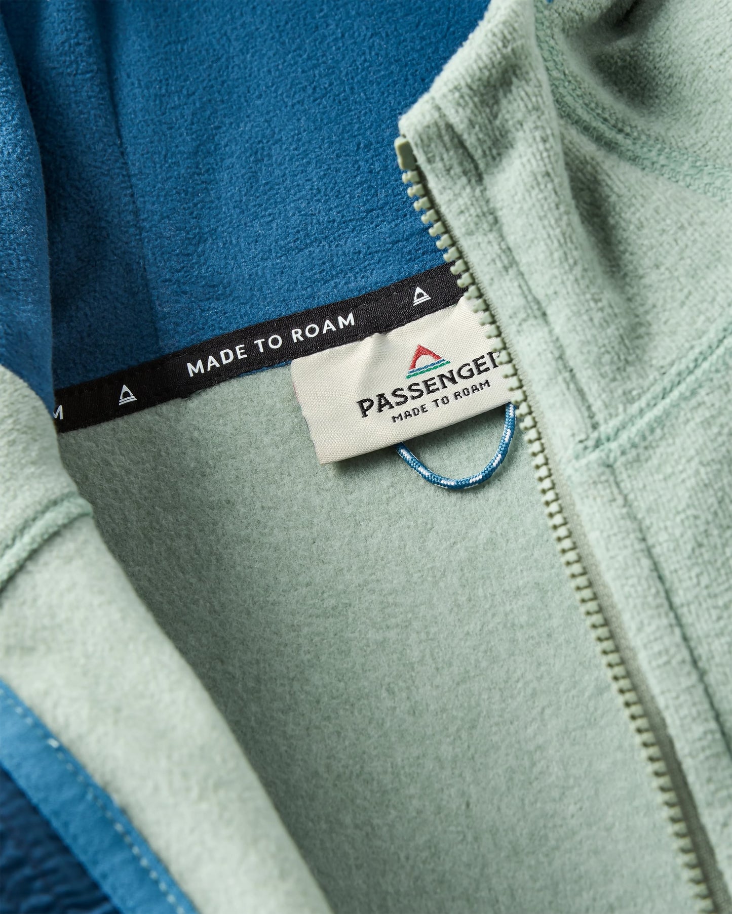 Crest Recycled Polartec® Fleece Hoodie - Pistachio - Flatlay