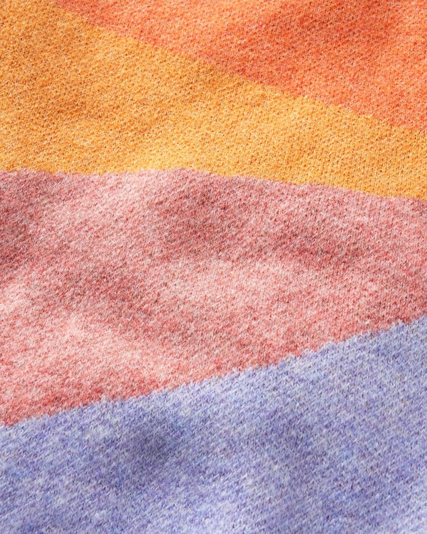 Scenic Recycled Knitted Jumper - Scenic Sunrise Orange - Flatlay