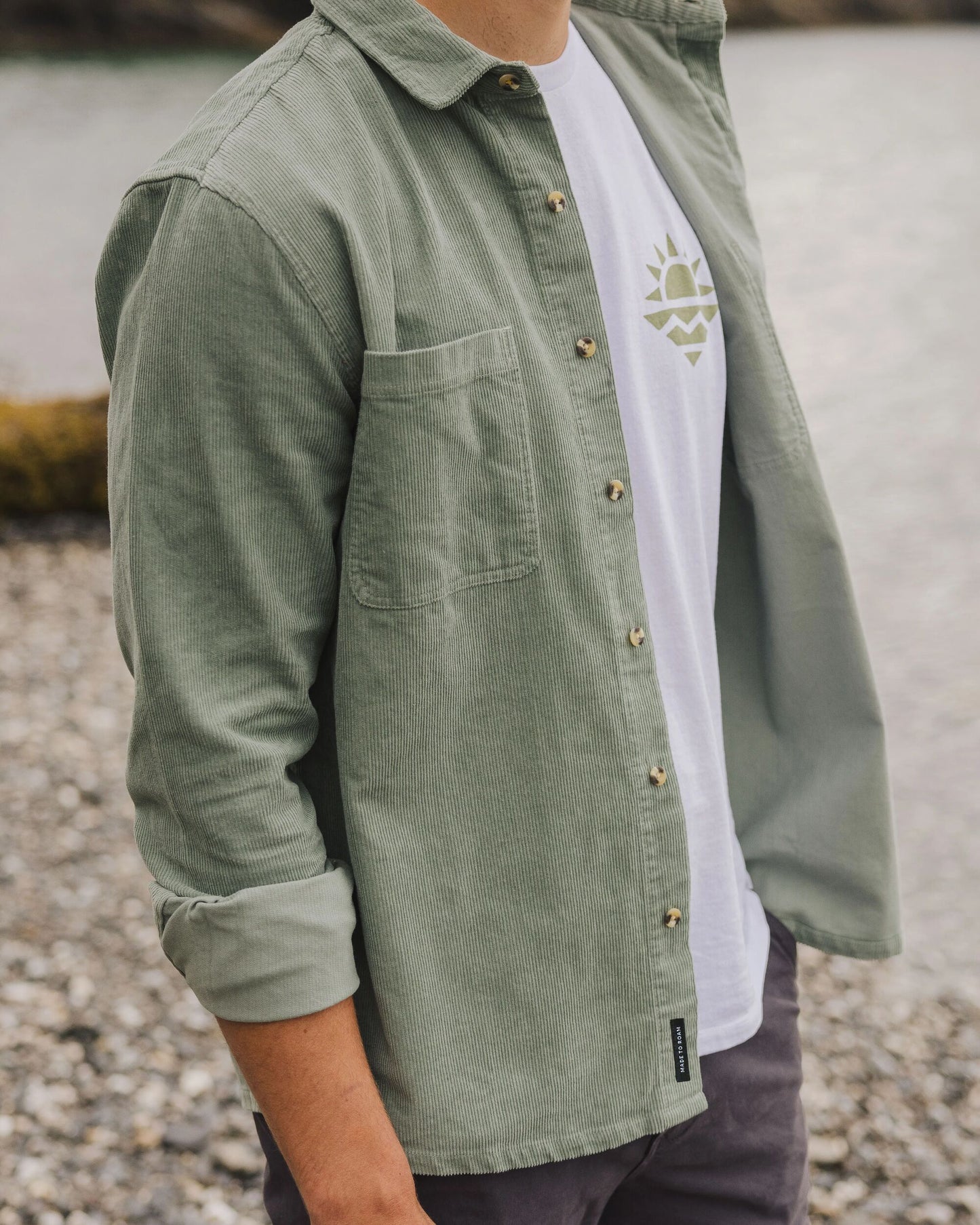 Backcountry Cord Shirt - Pistachio - Lifestyle