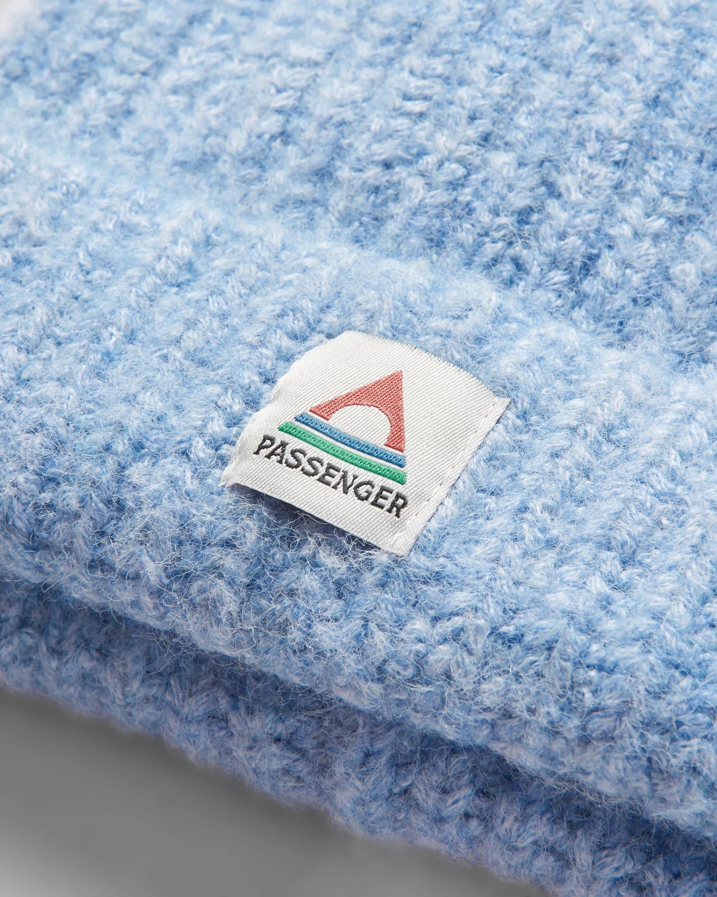 Redwood Fleece Lined Recycled Beanie - Blue Fog - Flatlay