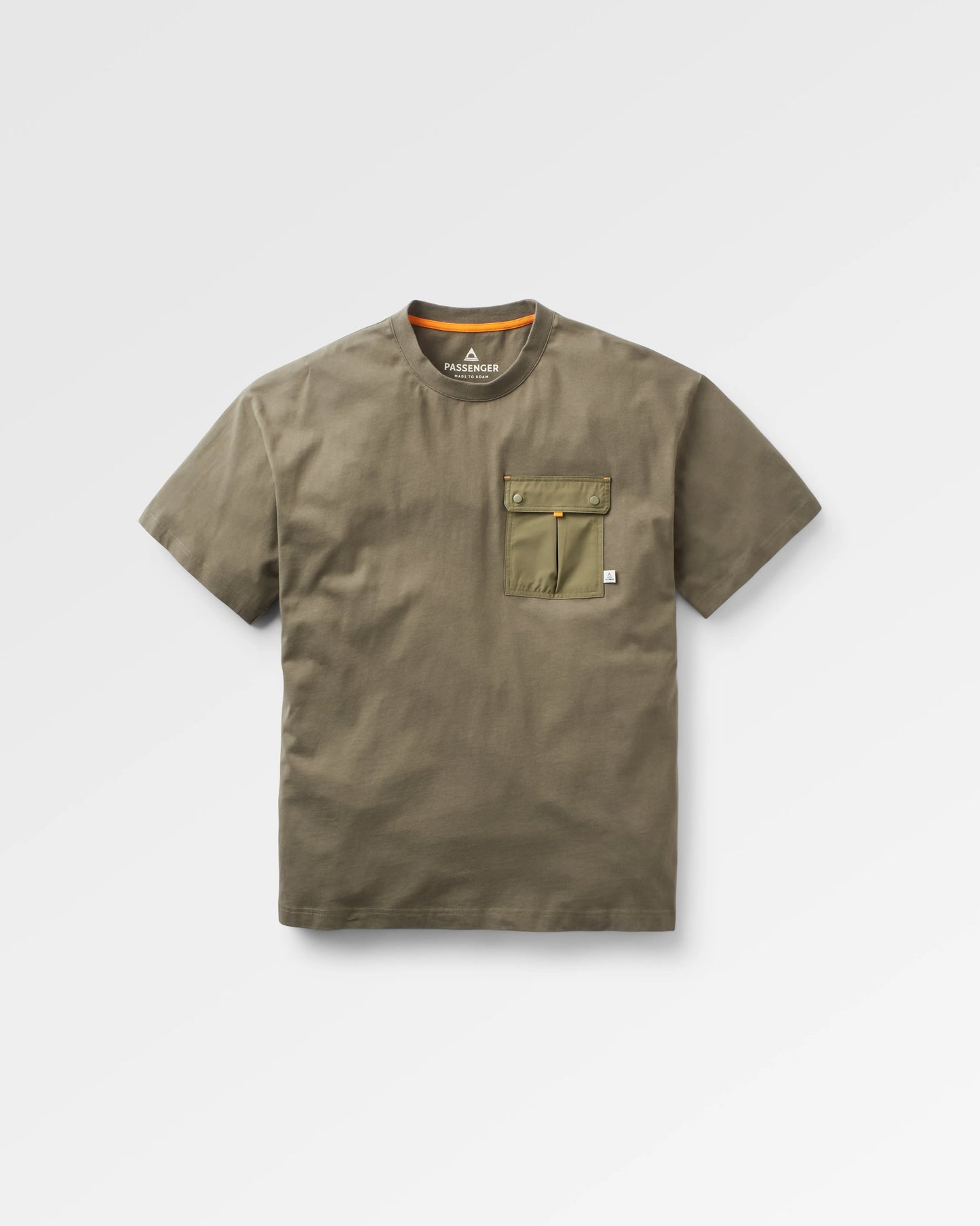 Travel Pocket Relaxed Fit T-Shirt - Dusty Olive