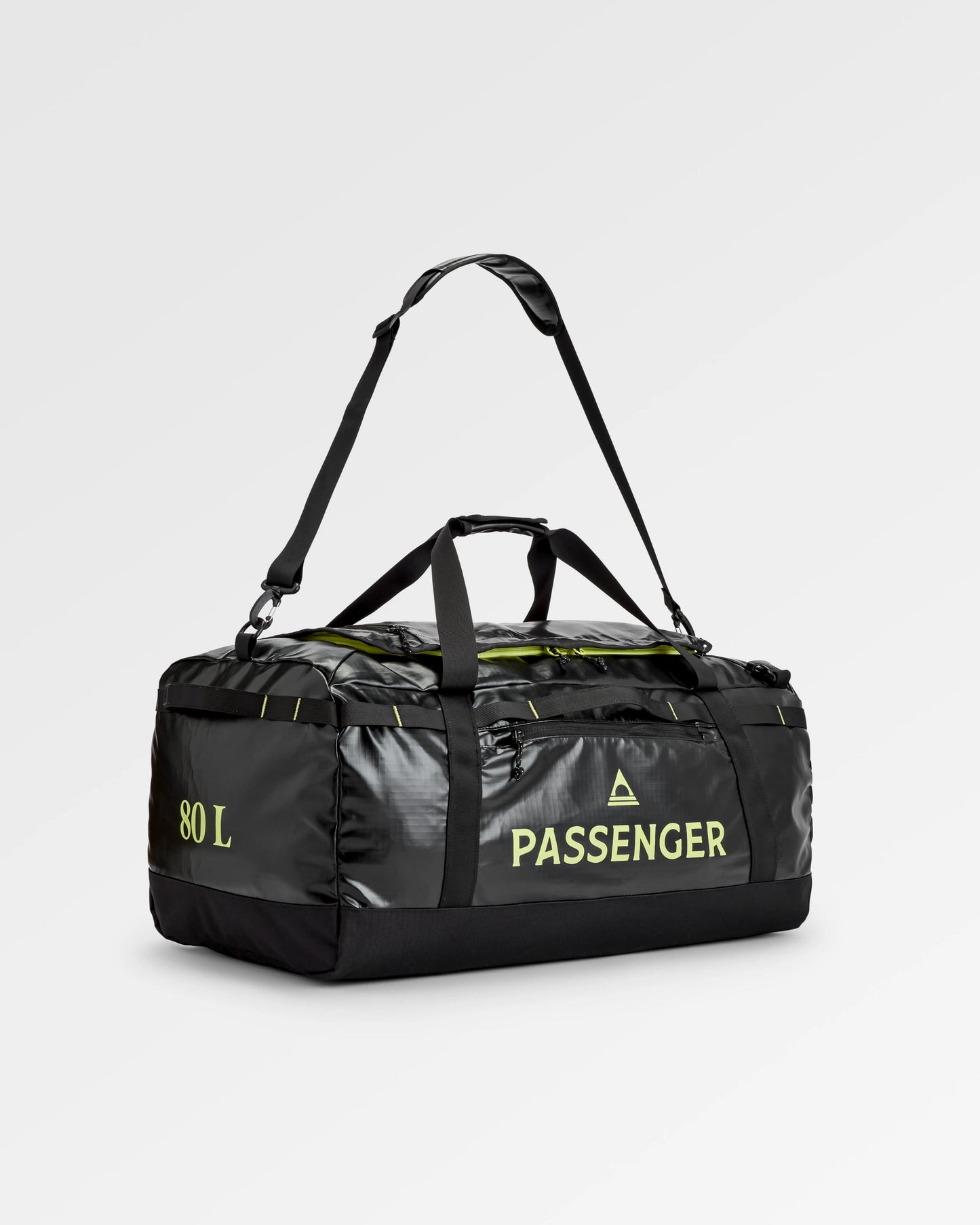 Roamer Recycled 80L Duffel Bag - Black - Flatlay