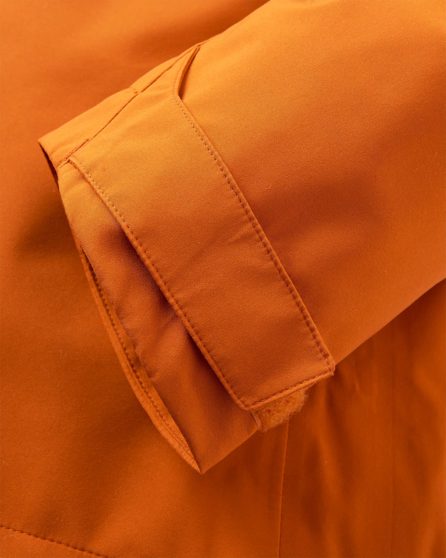 Five Season Recycled Waterproof Jacket - Sunset Orange - Flatlay