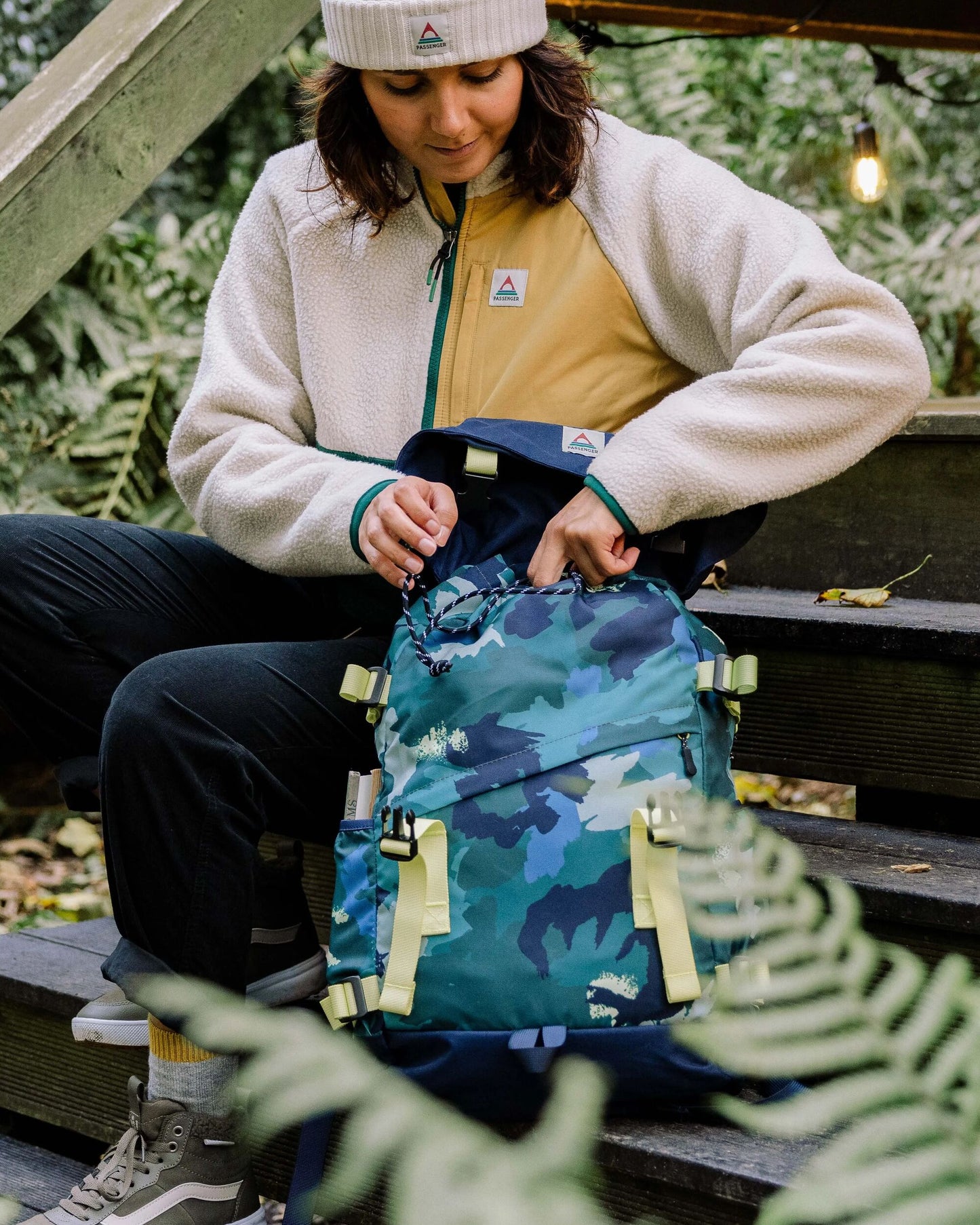 Boondocker Recycled 26L Backpack - Alpine Camo Rain Forest - Lifestyle - Female