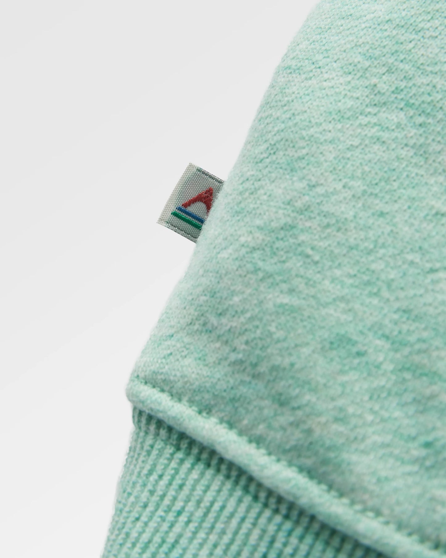 Laidback Organic Cotton Hoodie - Aqua Marl - Flatlay