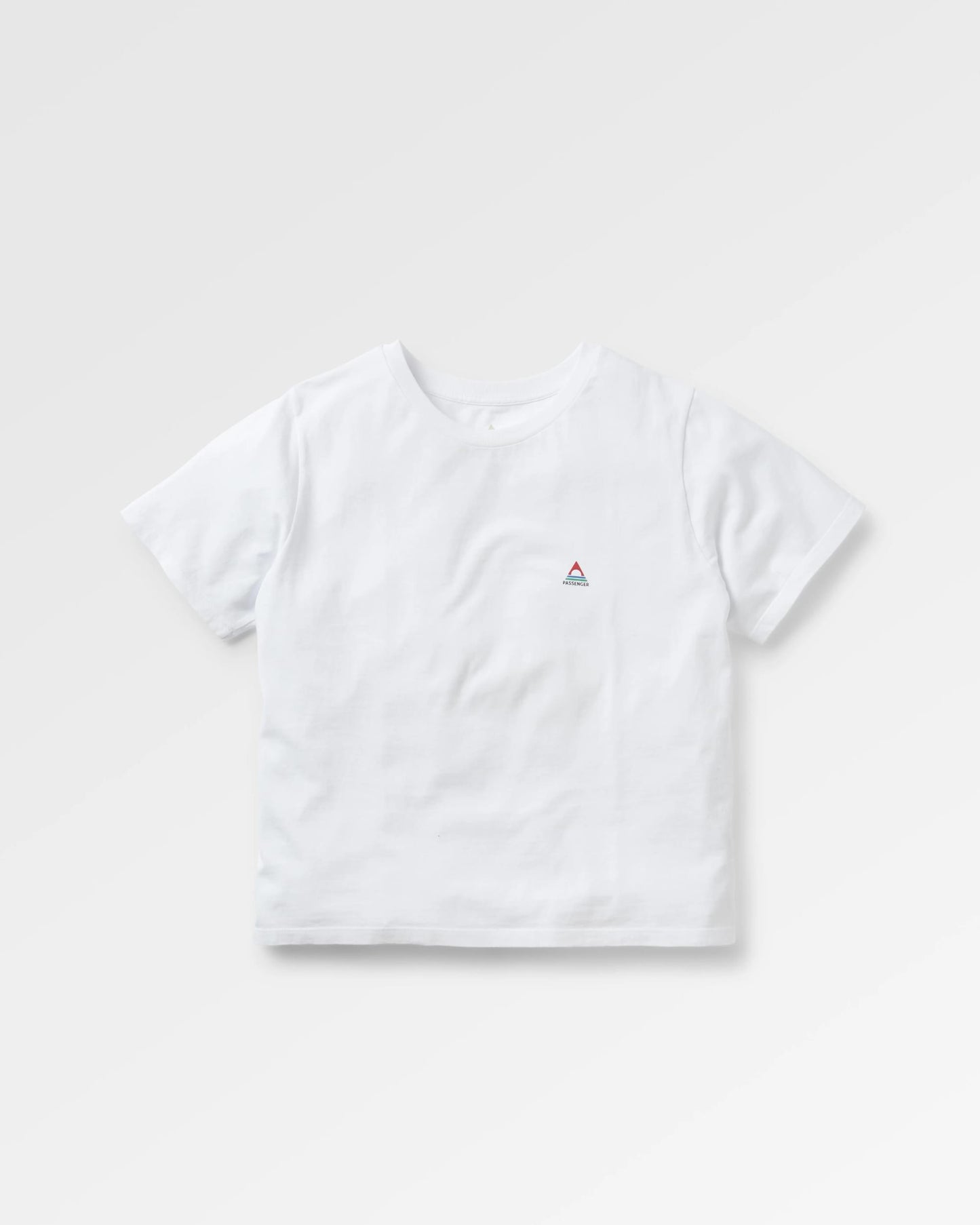 Classic Recycled Cotton T-Shirt - White - Flatlay