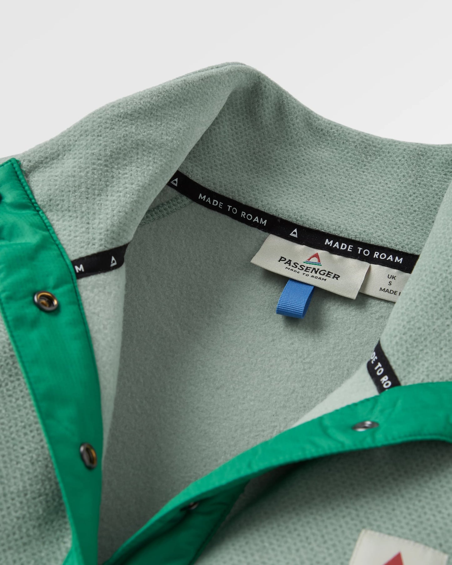 Snowdrop Recycled Polartec® Fleece - Pistachio/Birch - Flatlay