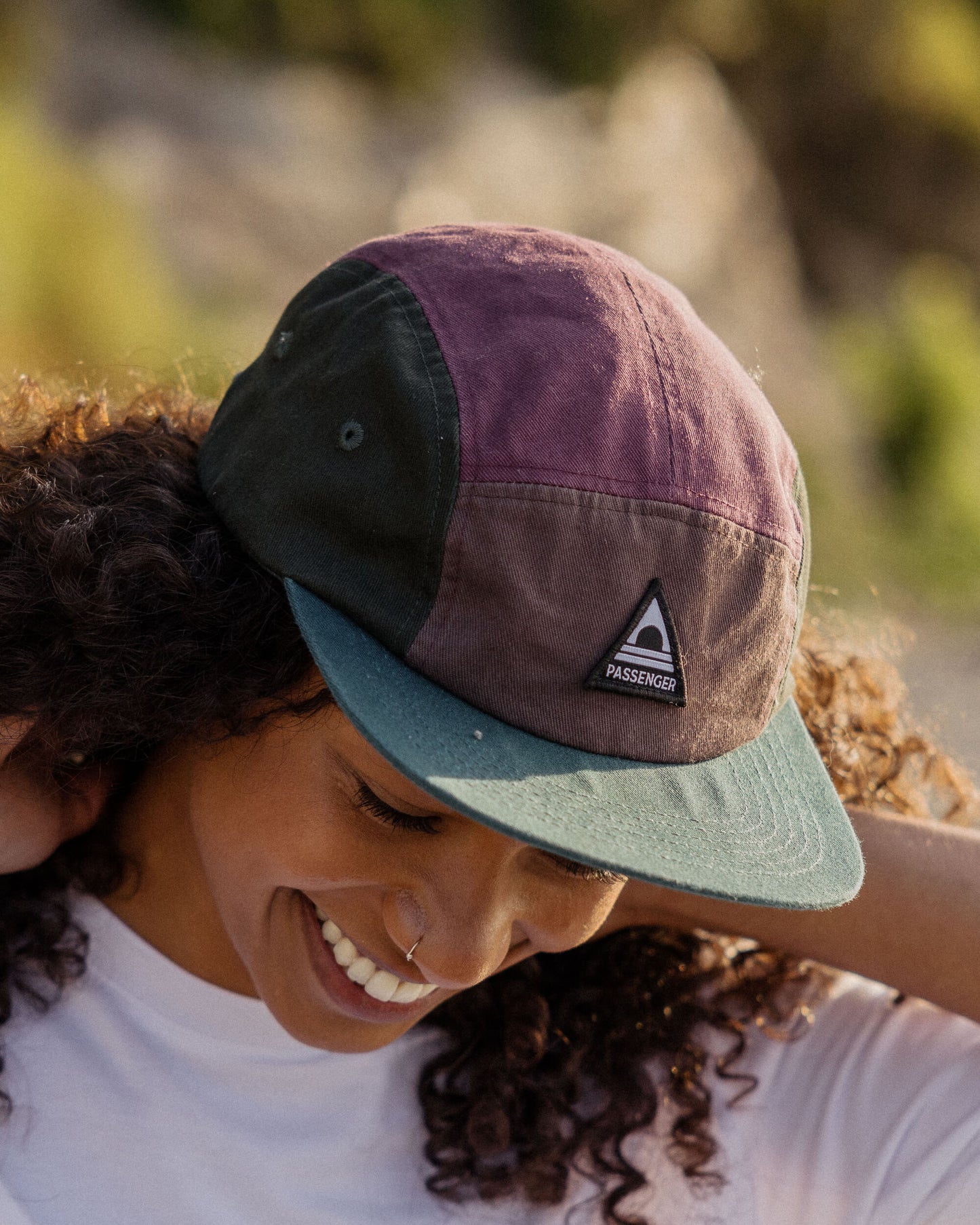 Womens_Fixie Recycled 5 Panel Cap - Grape Multi