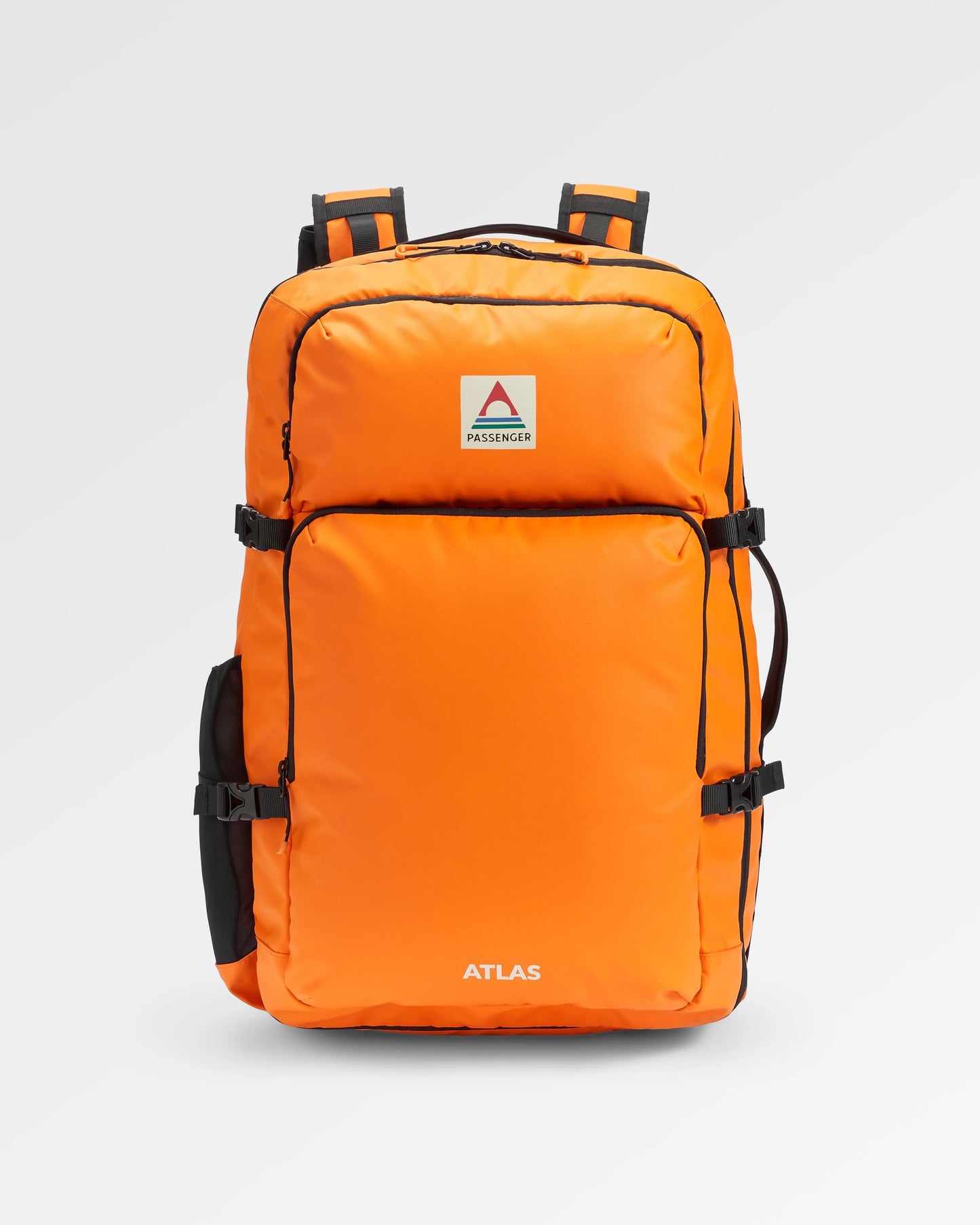 Atlas Recycled Backpack Duffel - Sunrise Orange - Flatlay
