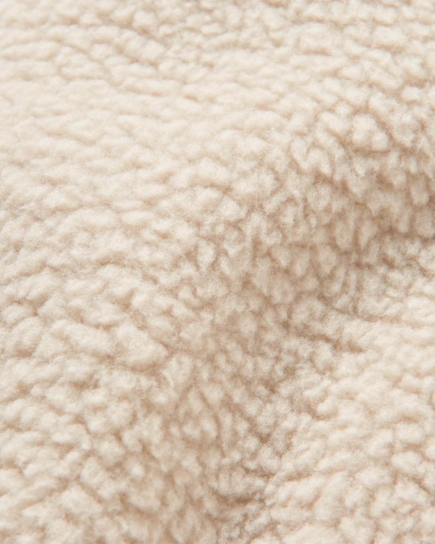 Offgrid 1/2 Zip Recycled Sherpa Fleece - Oatmeal/Navy - Flatlay