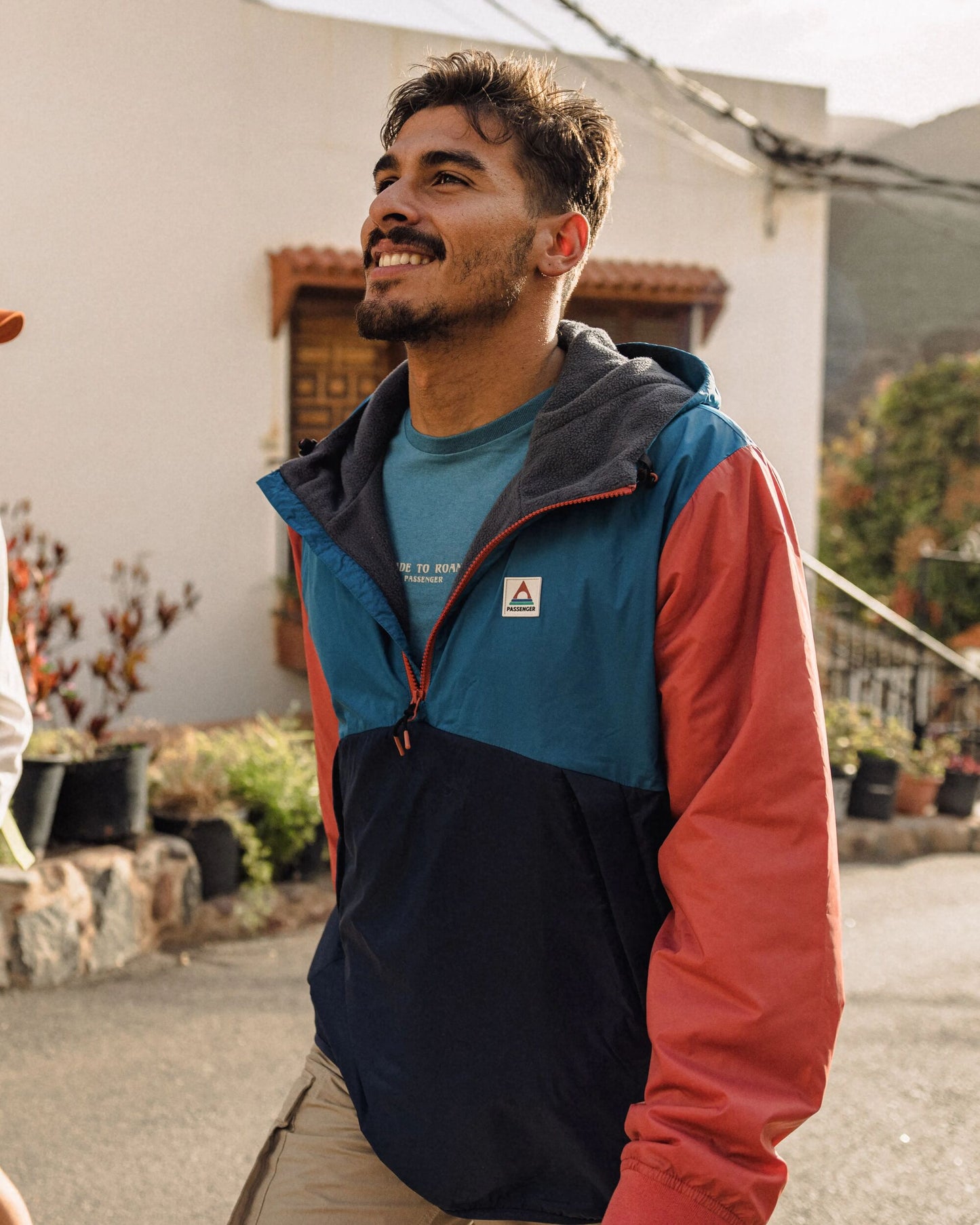 Dusk Recycled Insulated Anorak - Blue Steel - Lifestyle