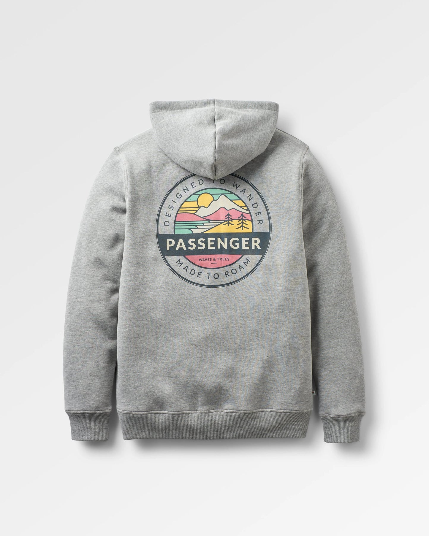 Odyssey Organic Cotton Hoodie - Grey Marl - Flatlay
