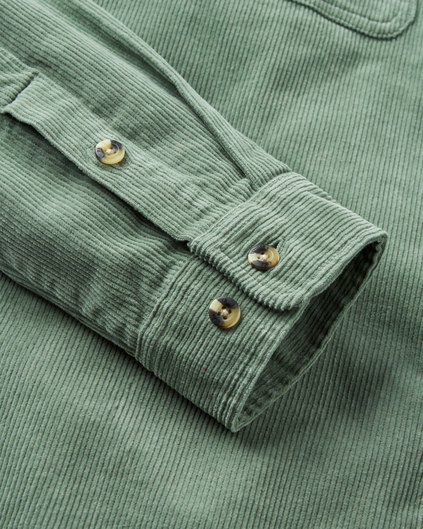 Backcountry Cord Shirt - Pistachio - Flatlay
