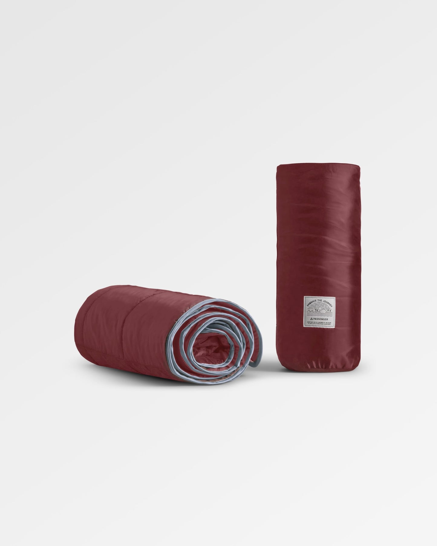 Travel Recycled Ripstop Blanket - Wine - Flatlay