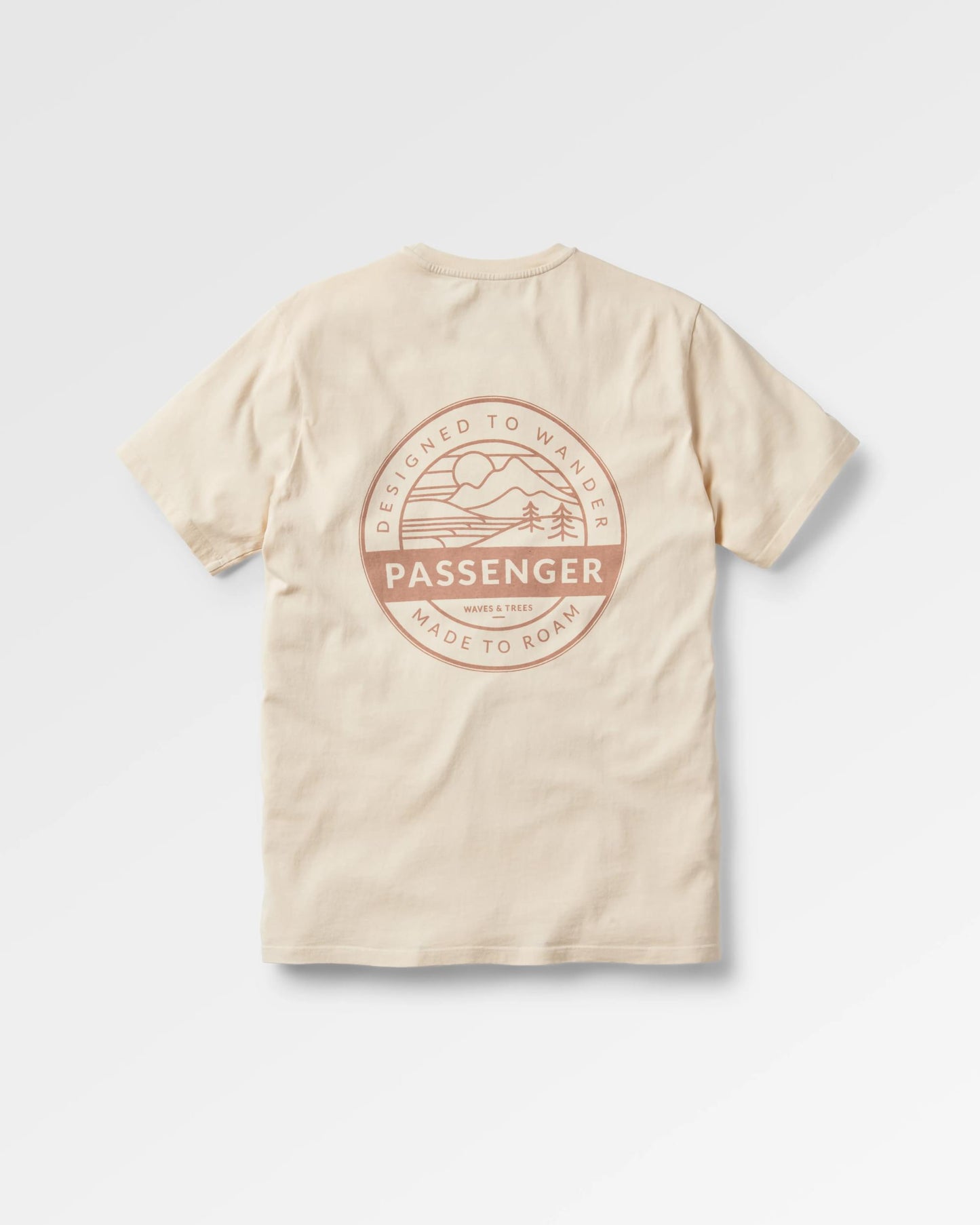 Odyssey Recycled Cotton T-Shirt - Birch - Flatlay