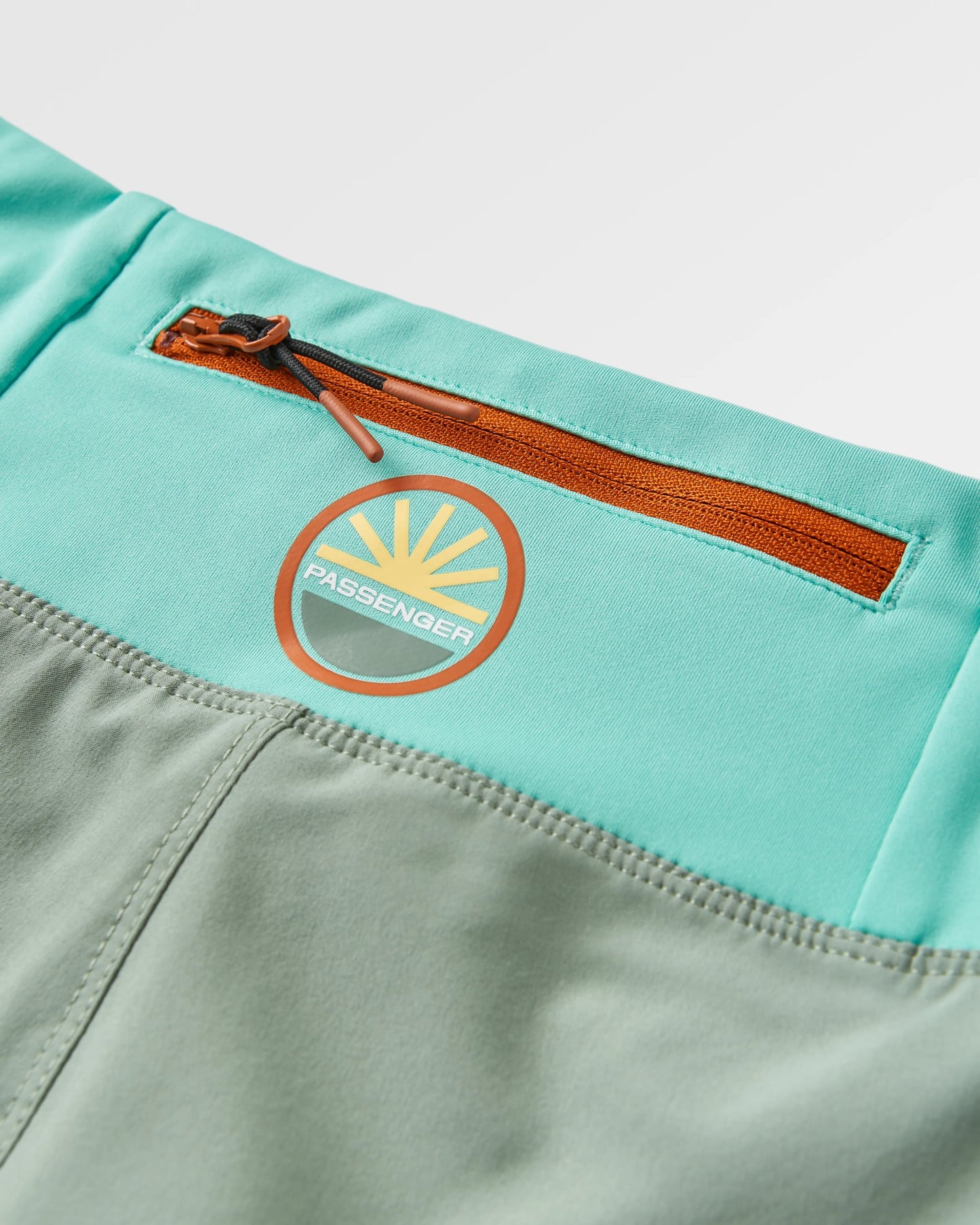 Roundtrip Recycled Trail Short - Pistachio - Flatlay