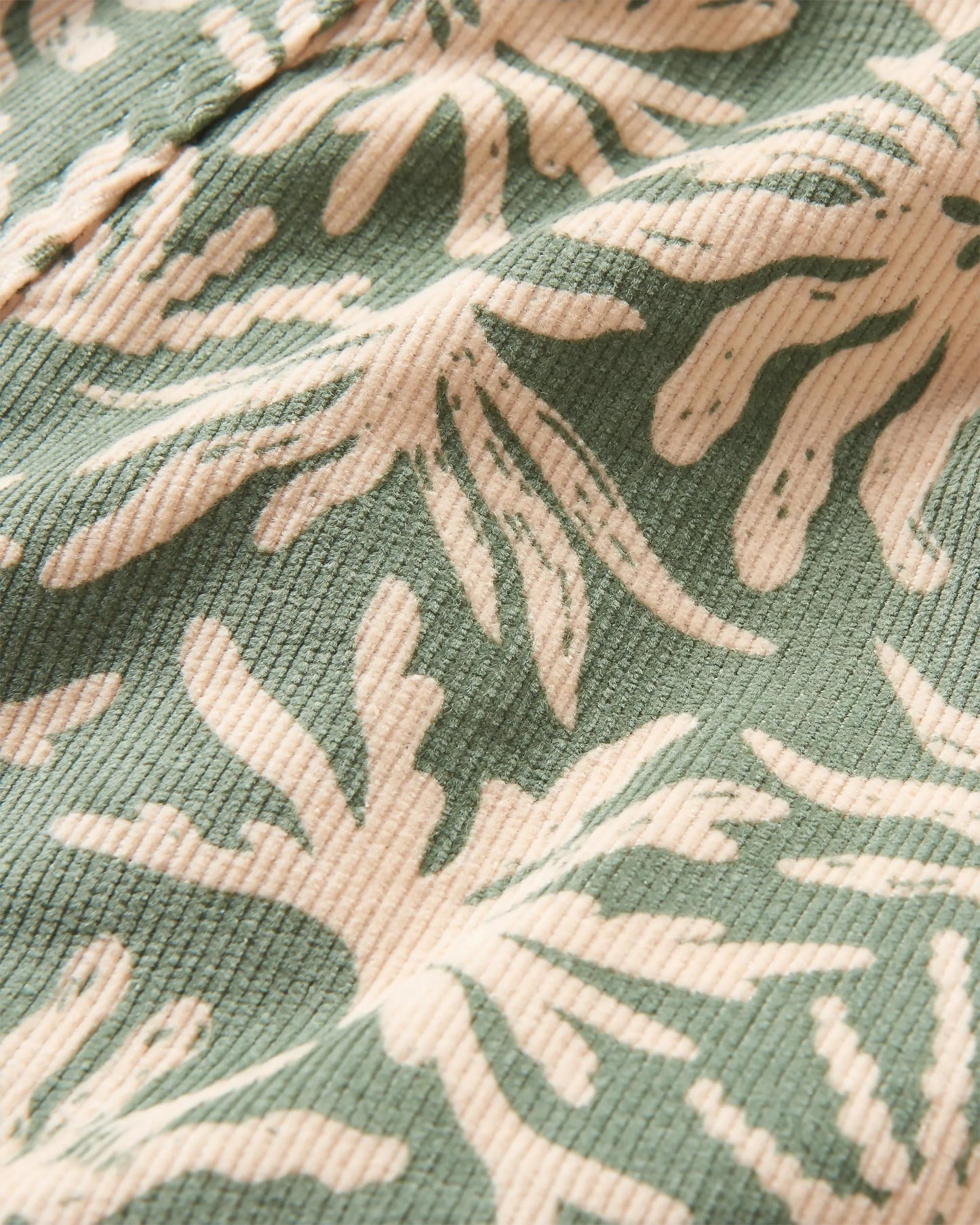 Santosa Organic Cotton Cord Short - Seaweed Pistachio - Flatlay