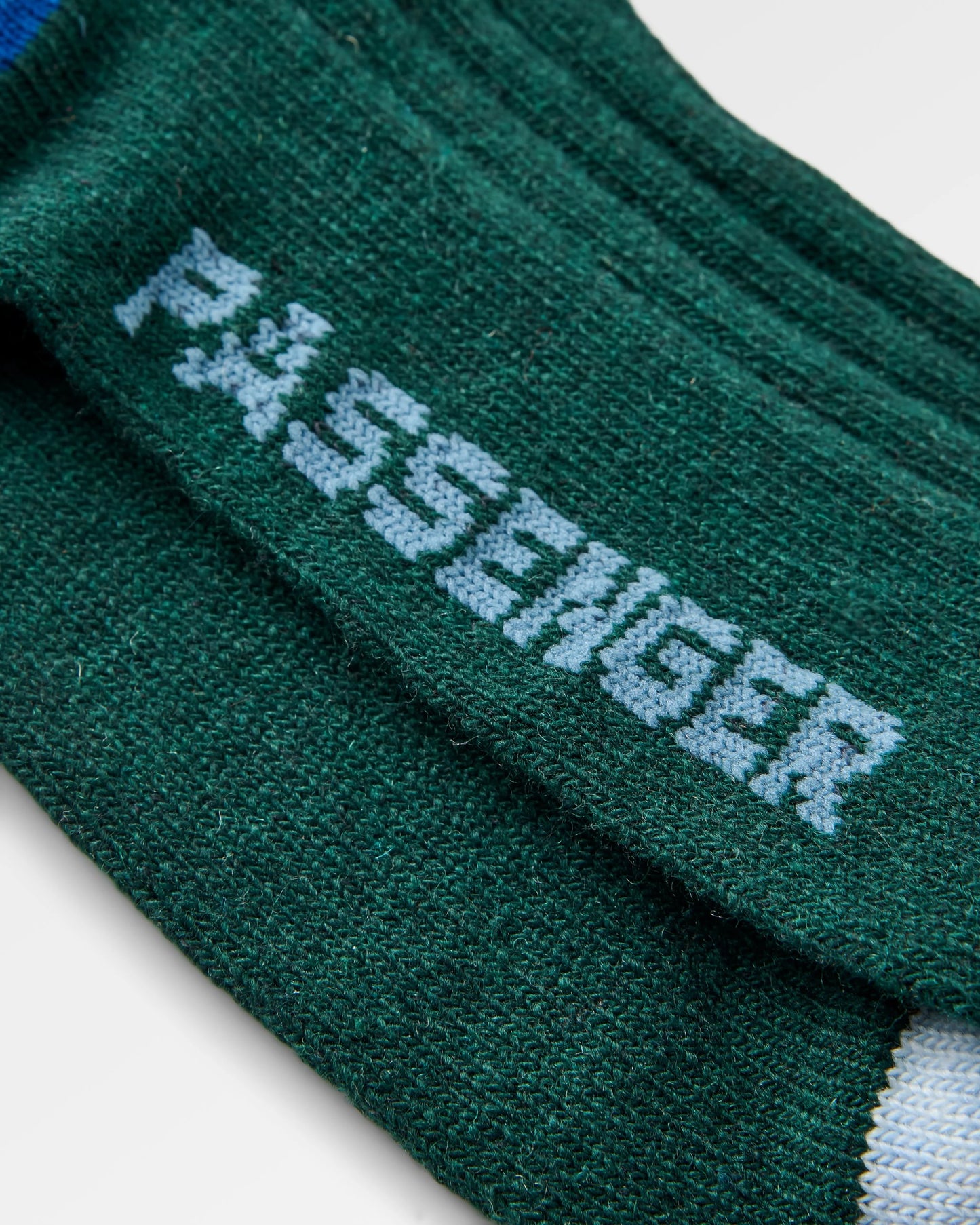 Koa Recycled Crew Sock - Dark Fern - Flatlay