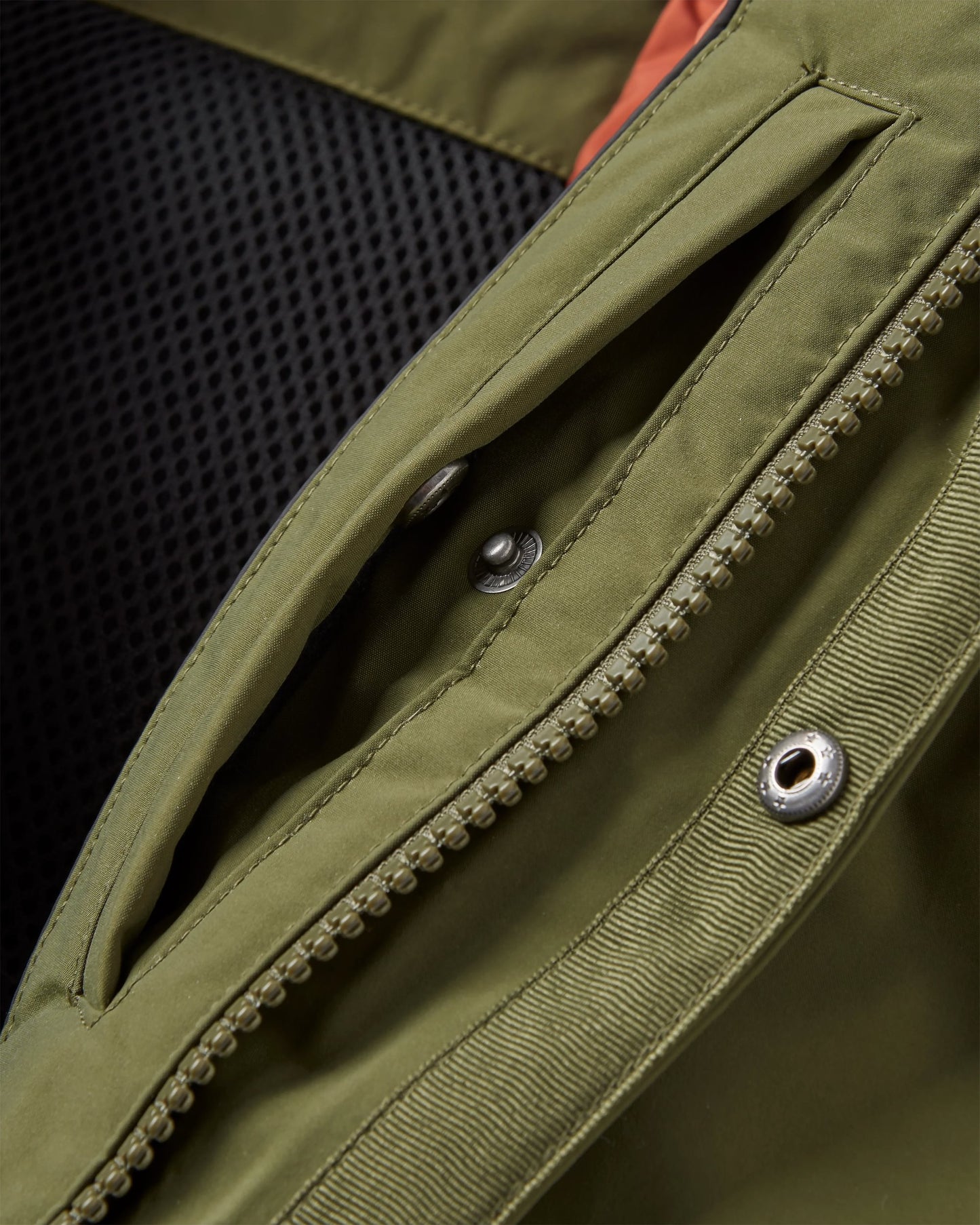 Baltic Recycled Insulated Parka - Khaki - Flatlay