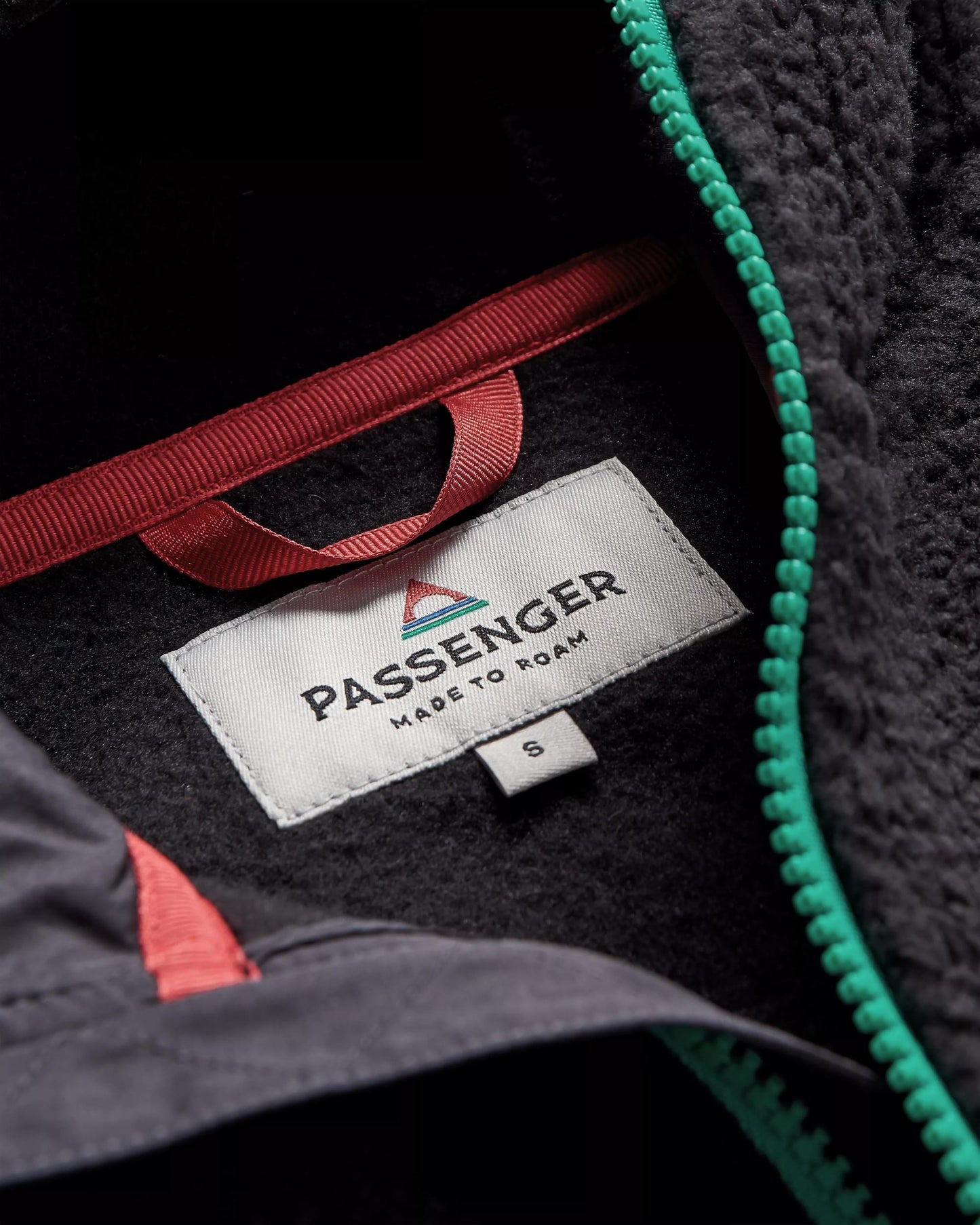 Maine 2.0 1/2 Zip Recycled Sherpa Fleece - Black - Flatlay