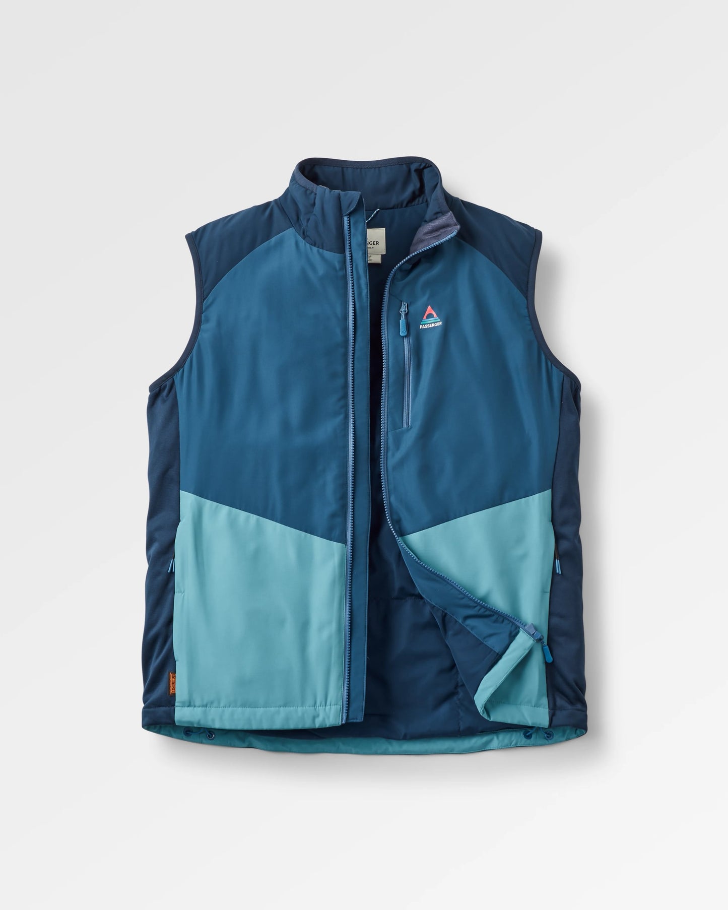 Daybreak Lightweight Recycled Thermore® Insulated Vest - Rich Navy/Dark Denim/Arctic - Flatlay