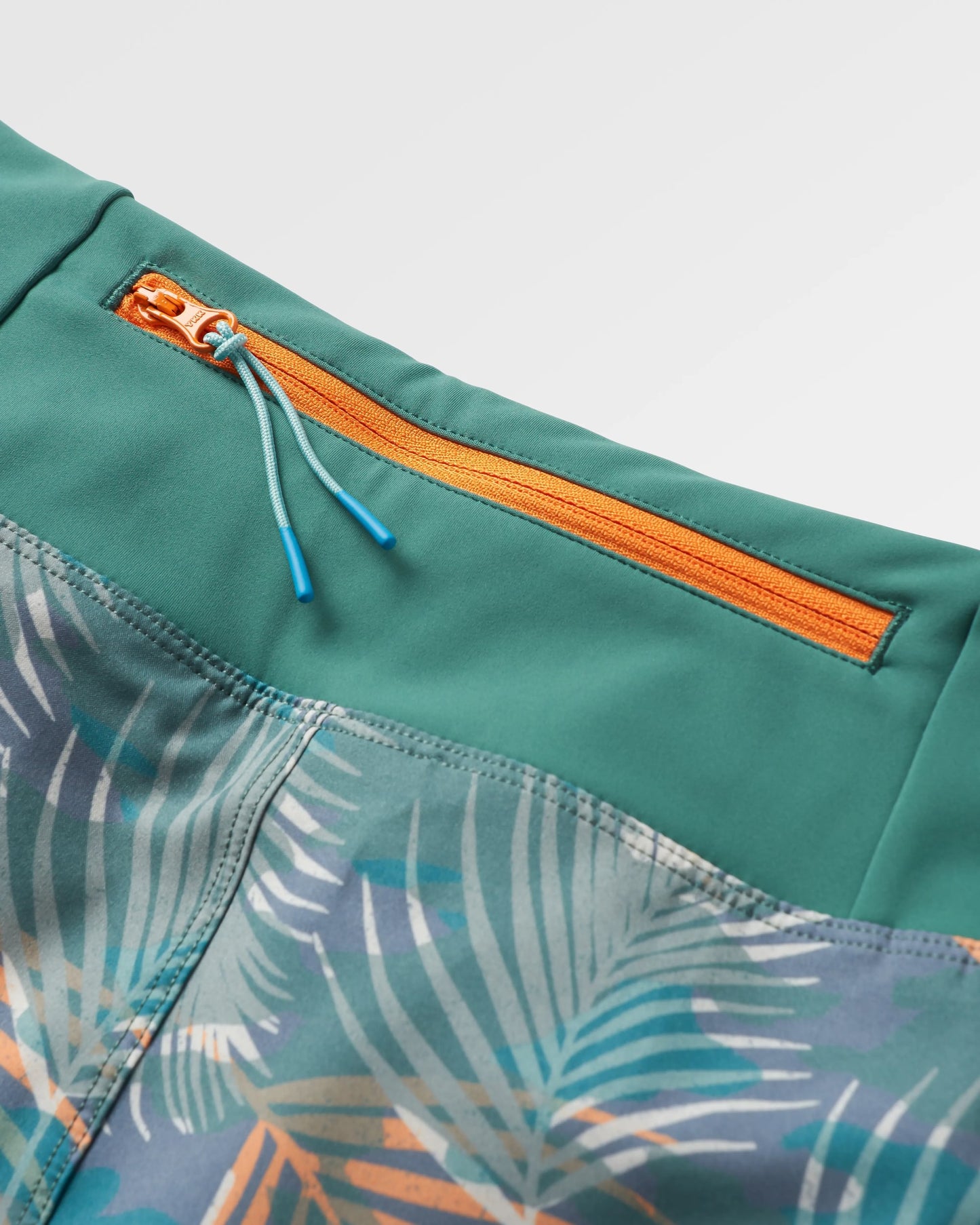Roundtrip Recycled All Purpose Trail Short - Palm Camo Deep Sea - Flatlay
