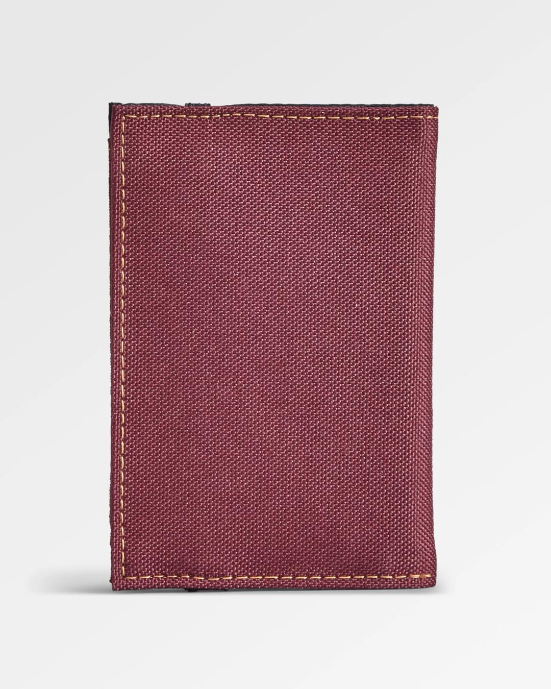 Essentials 2.0 Recycled Wallet - Burgundy - Flatlay