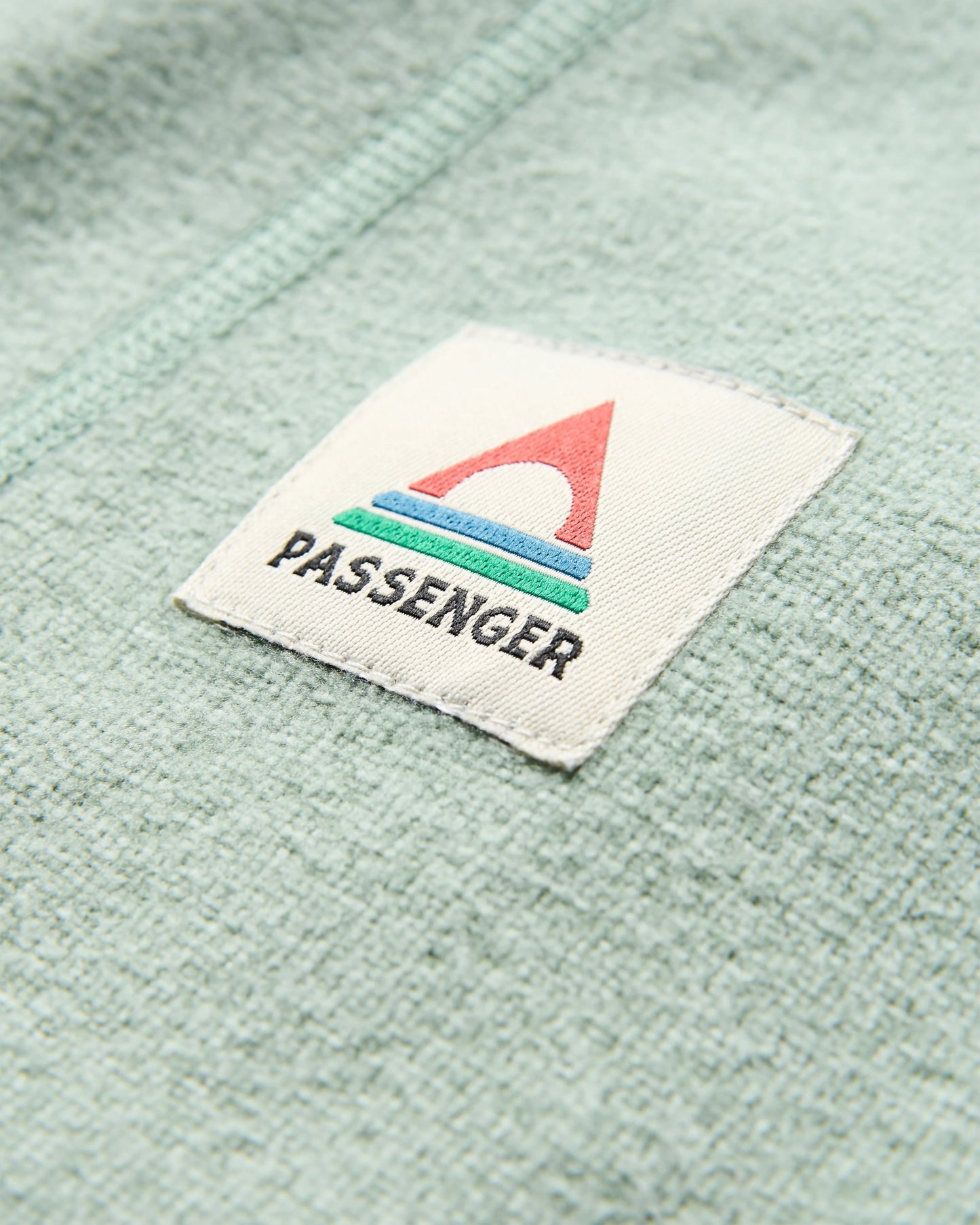 Crest Recycled Polartec® Fleece Hoodie - Pistachio - Flatlay
