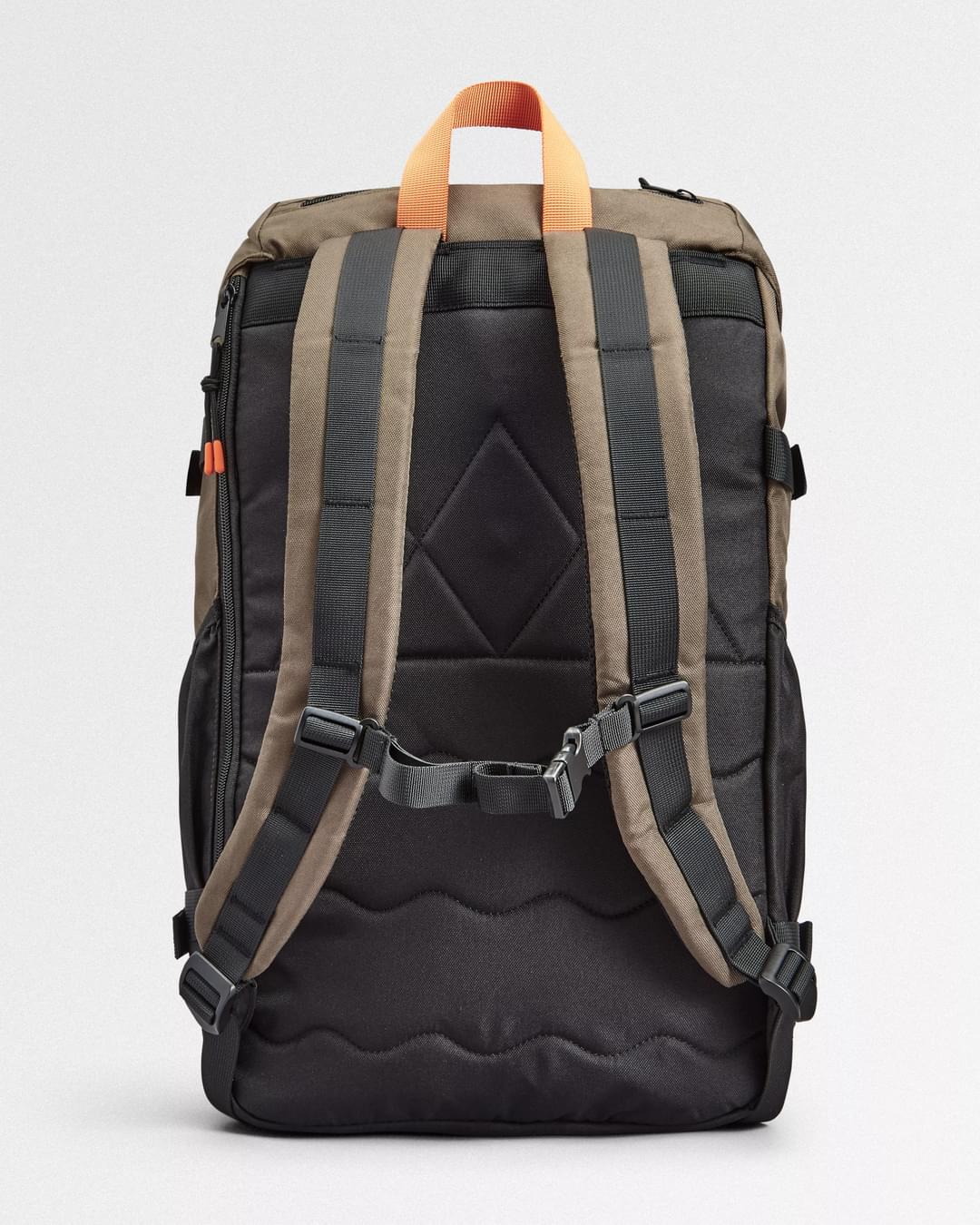 Boondocker Recycled 26L Backpack - Black/Khaki - Flatlay