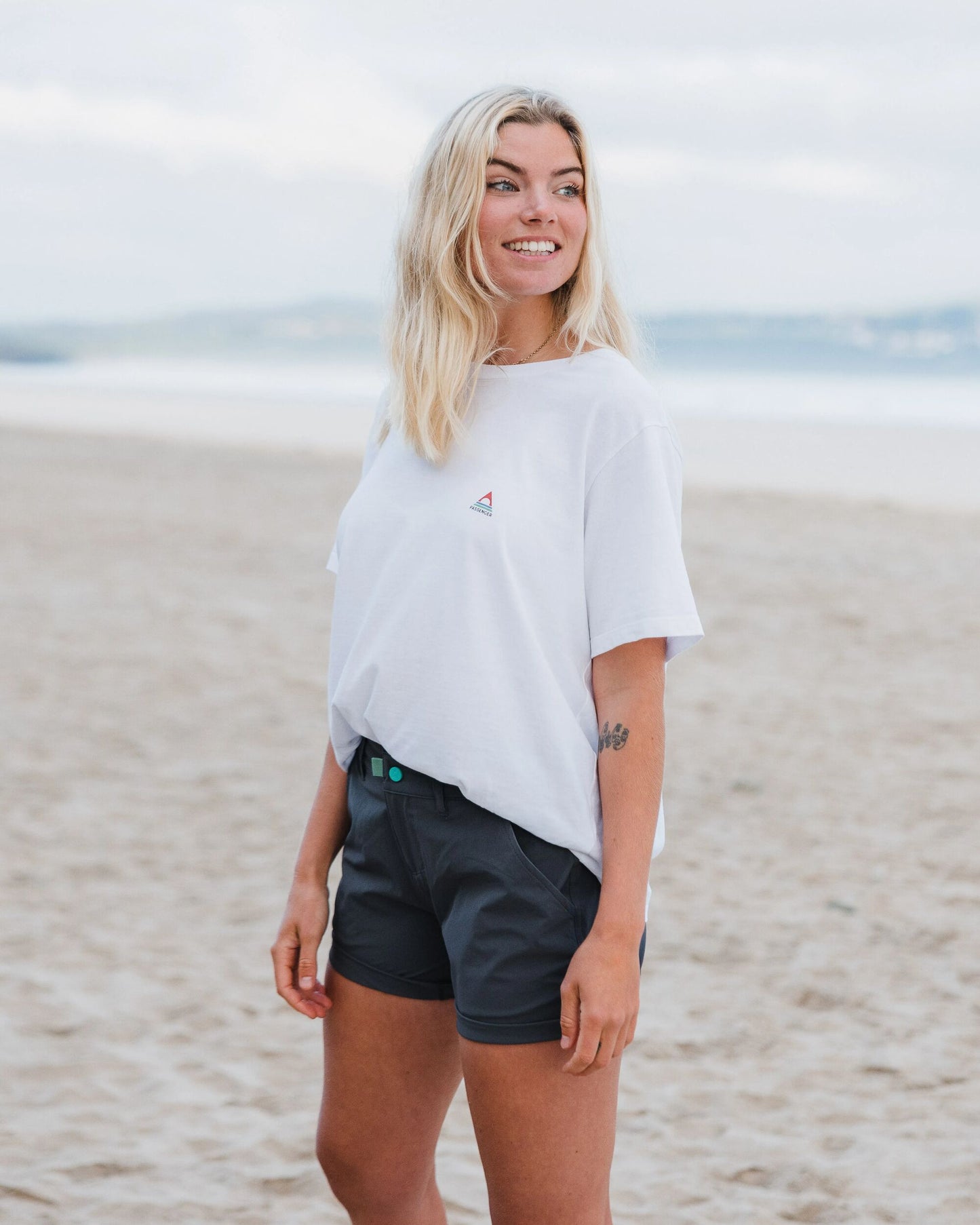 Classic Recycled Cotton T-Shirt - White - Lifestyle
