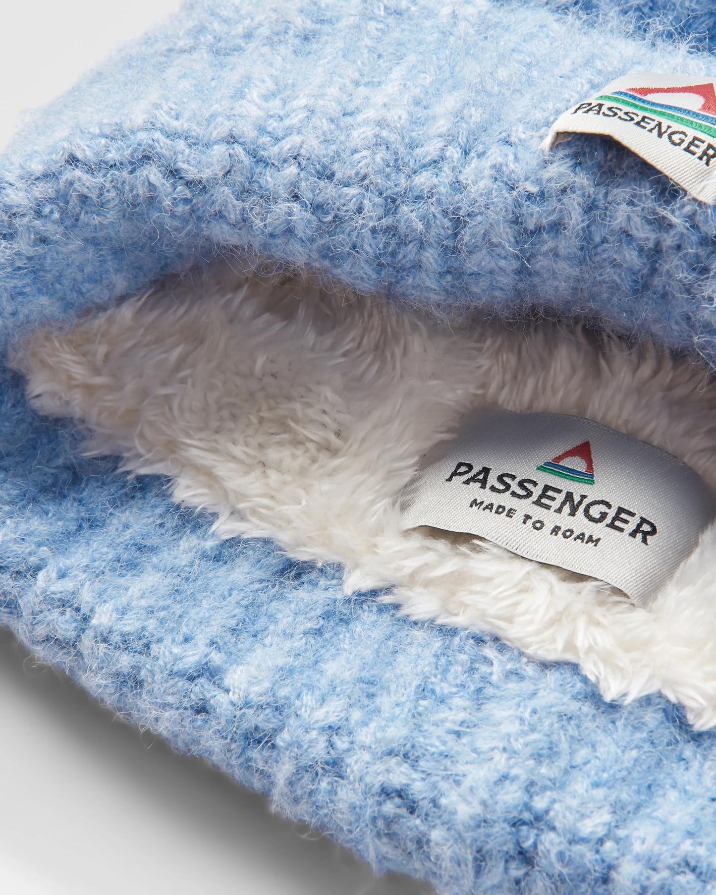 Redwood Fleece Lined Recycled Beanie - Blue Fog - Flatlay