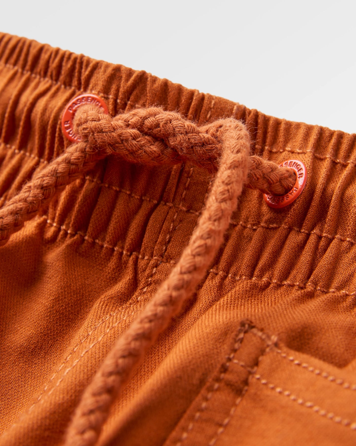 Hydrilla Organic Cotton Trouser - Sunset Orange - Flatlay