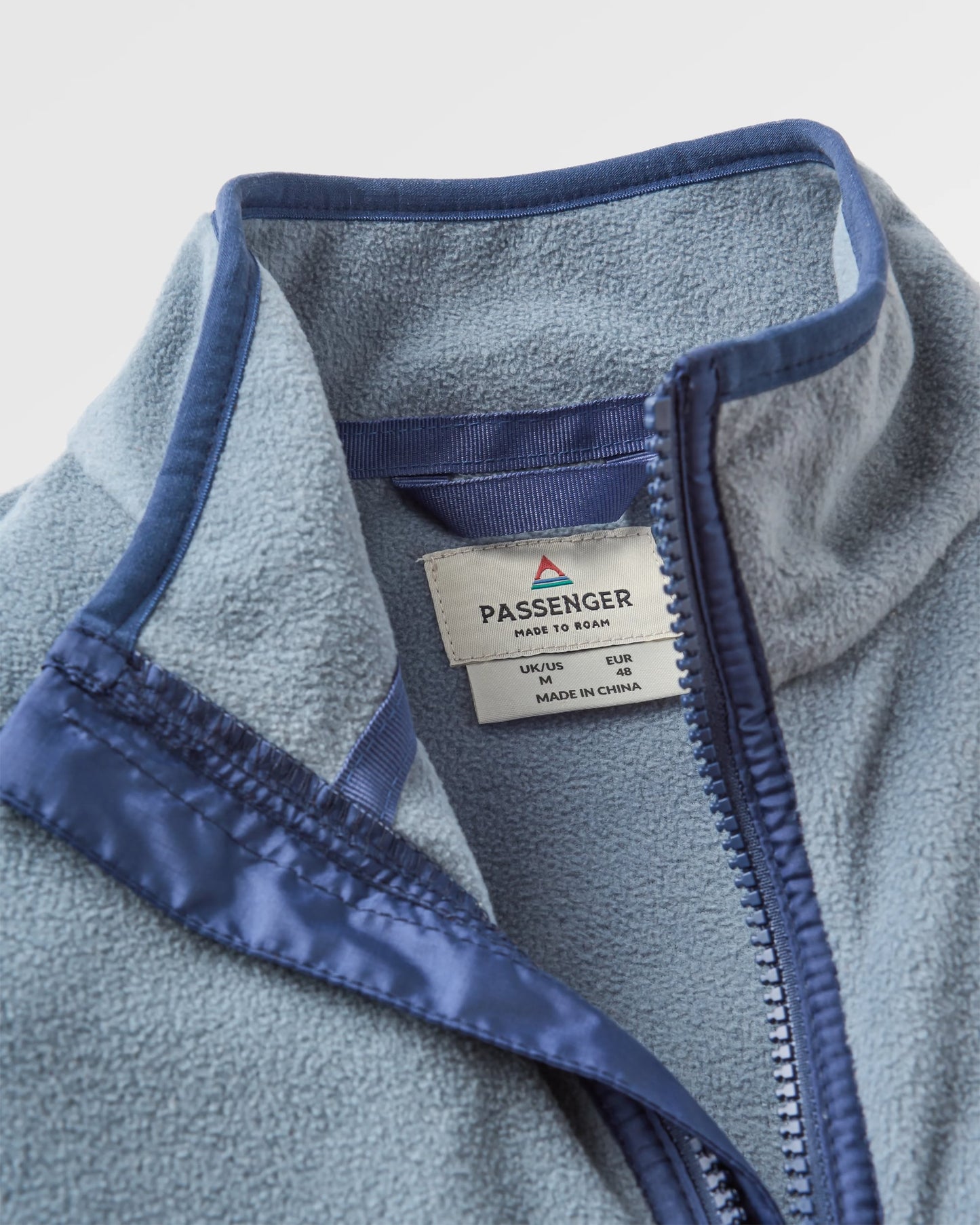 Set Off Recycled Polar 1/4 Zip Fleece - Sunset Orange/Storm Grey