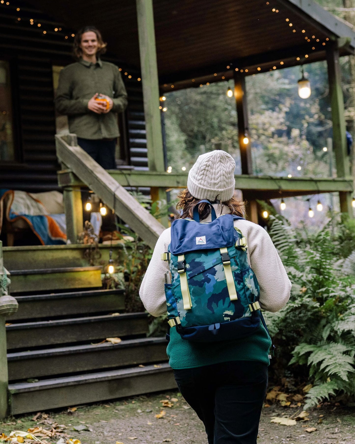 Boondocker Recycled 26L Backpack - Alpine Camo Rain Forest - Lifestyle - Female