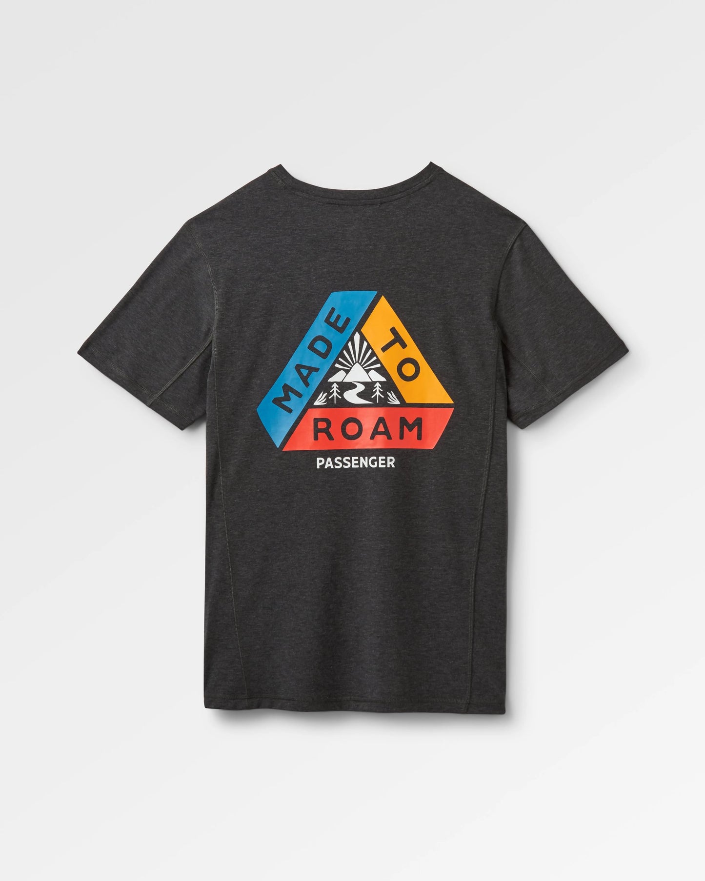 Kirkwood Textured Active T-Shirt - Black - Flatlay