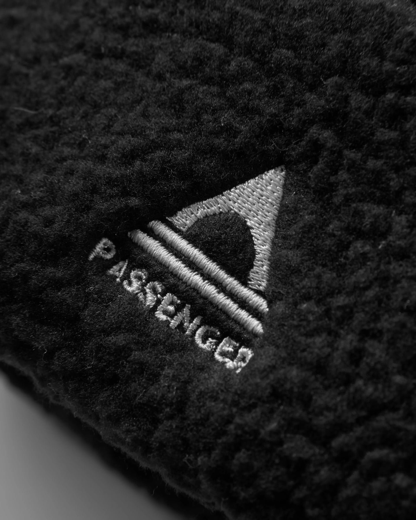 Snow Recycled Sherpa Beanie - Black - Flatlay