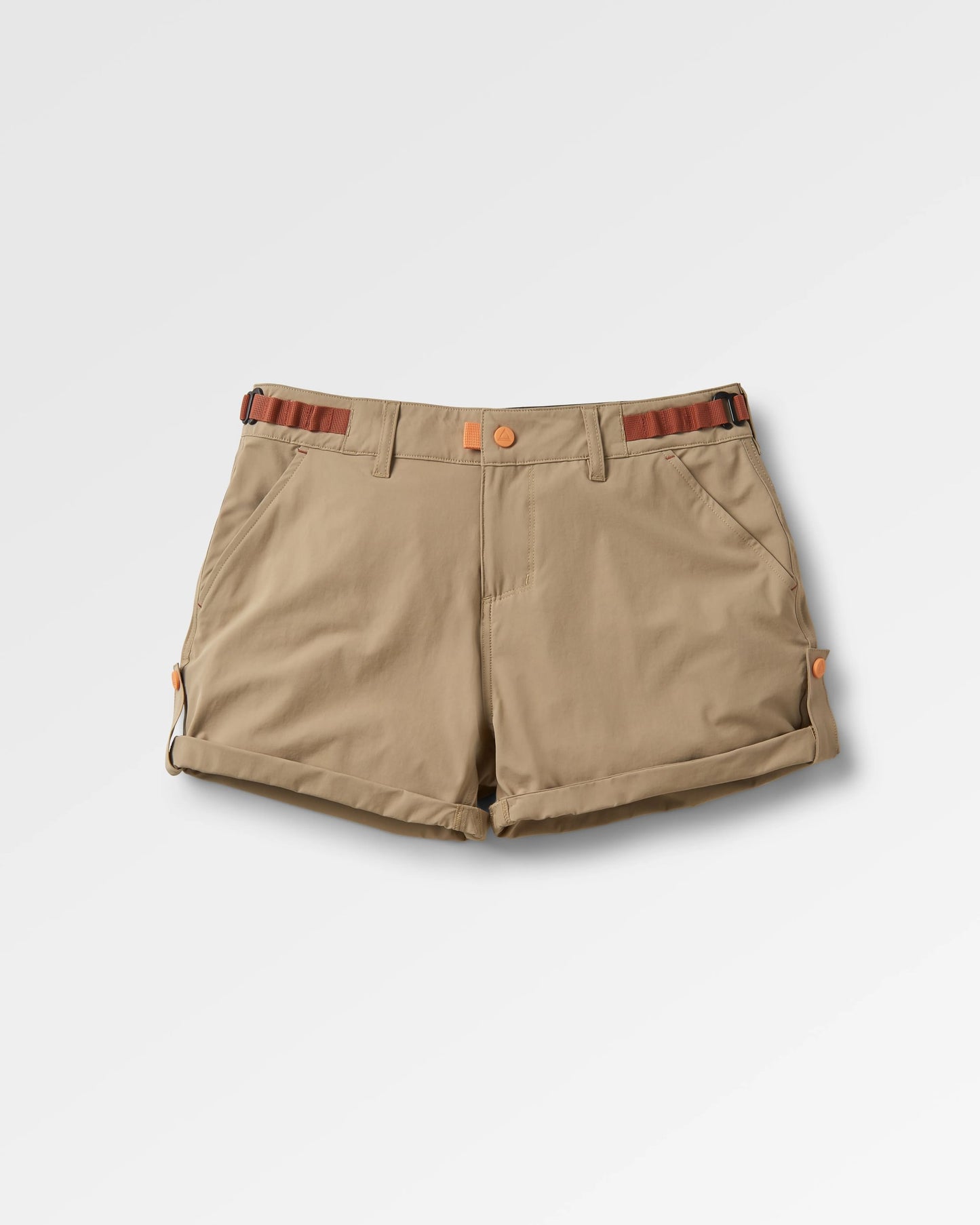 365 Trail Roll-Up Short - Chinchilla Brown - Flatlay