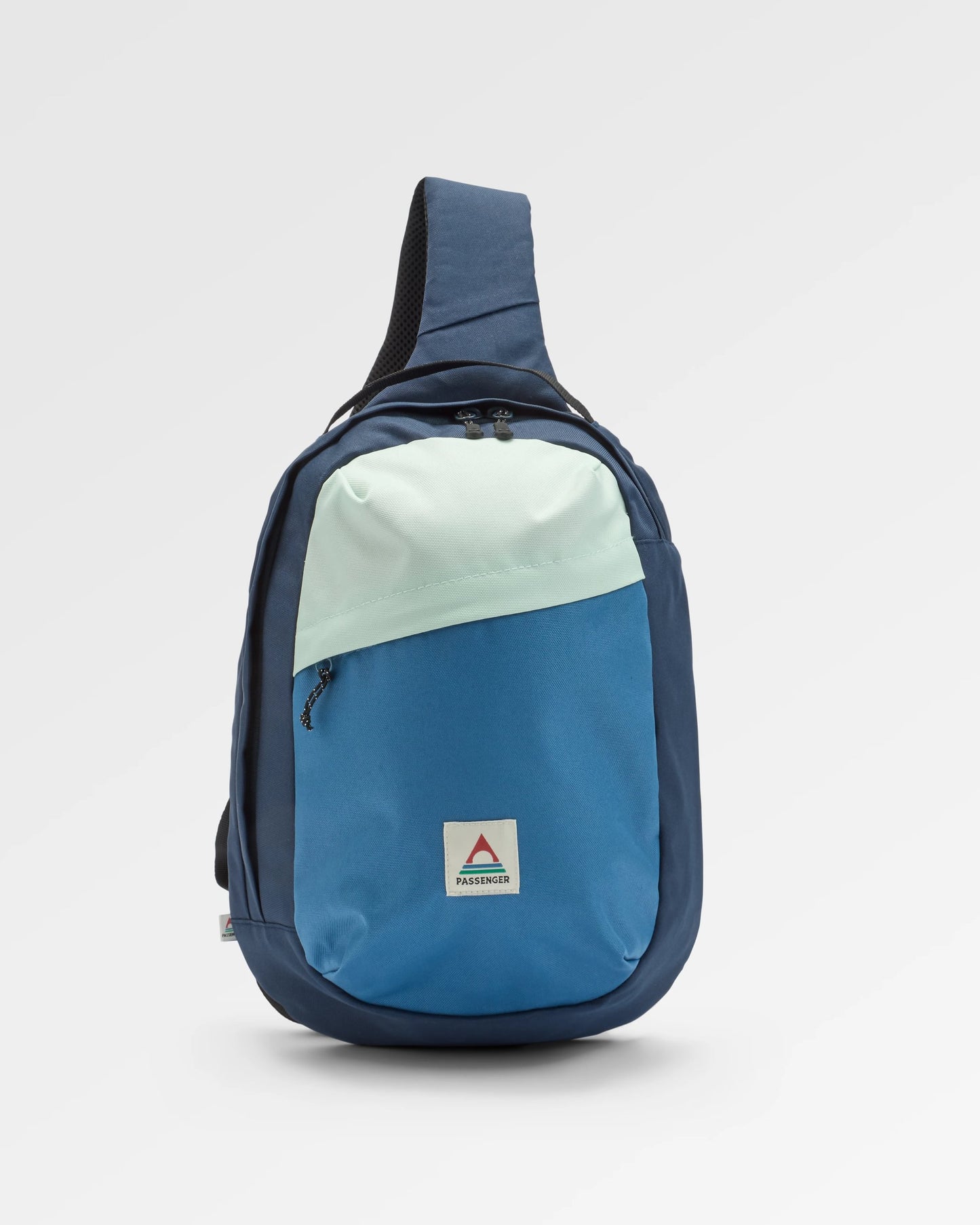 Boondocker Recycled Sling 8L - Rich Navy/Surf Spray/Moonlight Blue - Flatlay